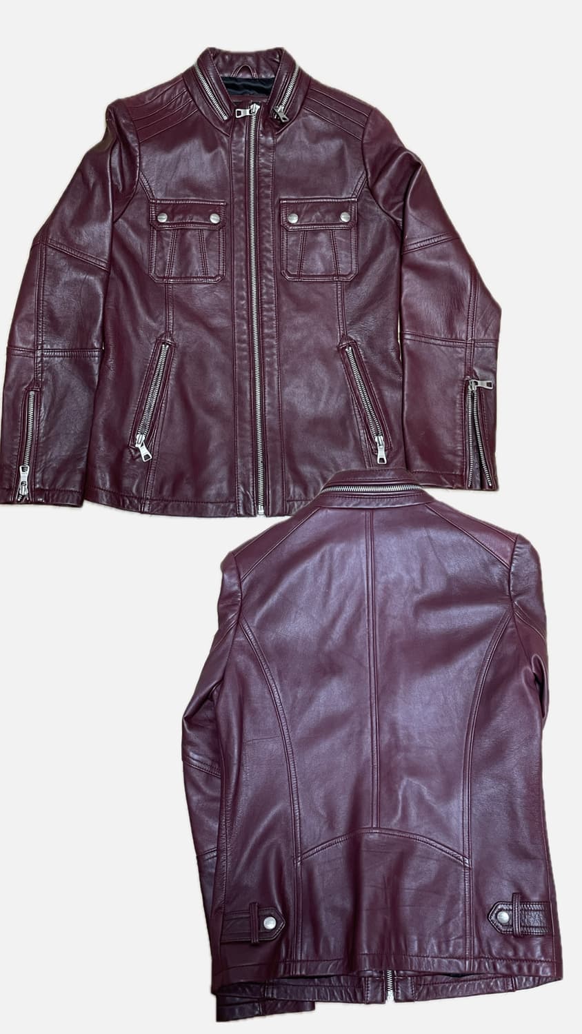 Gabba 양가죽 자켓 버건디 상품이미지1