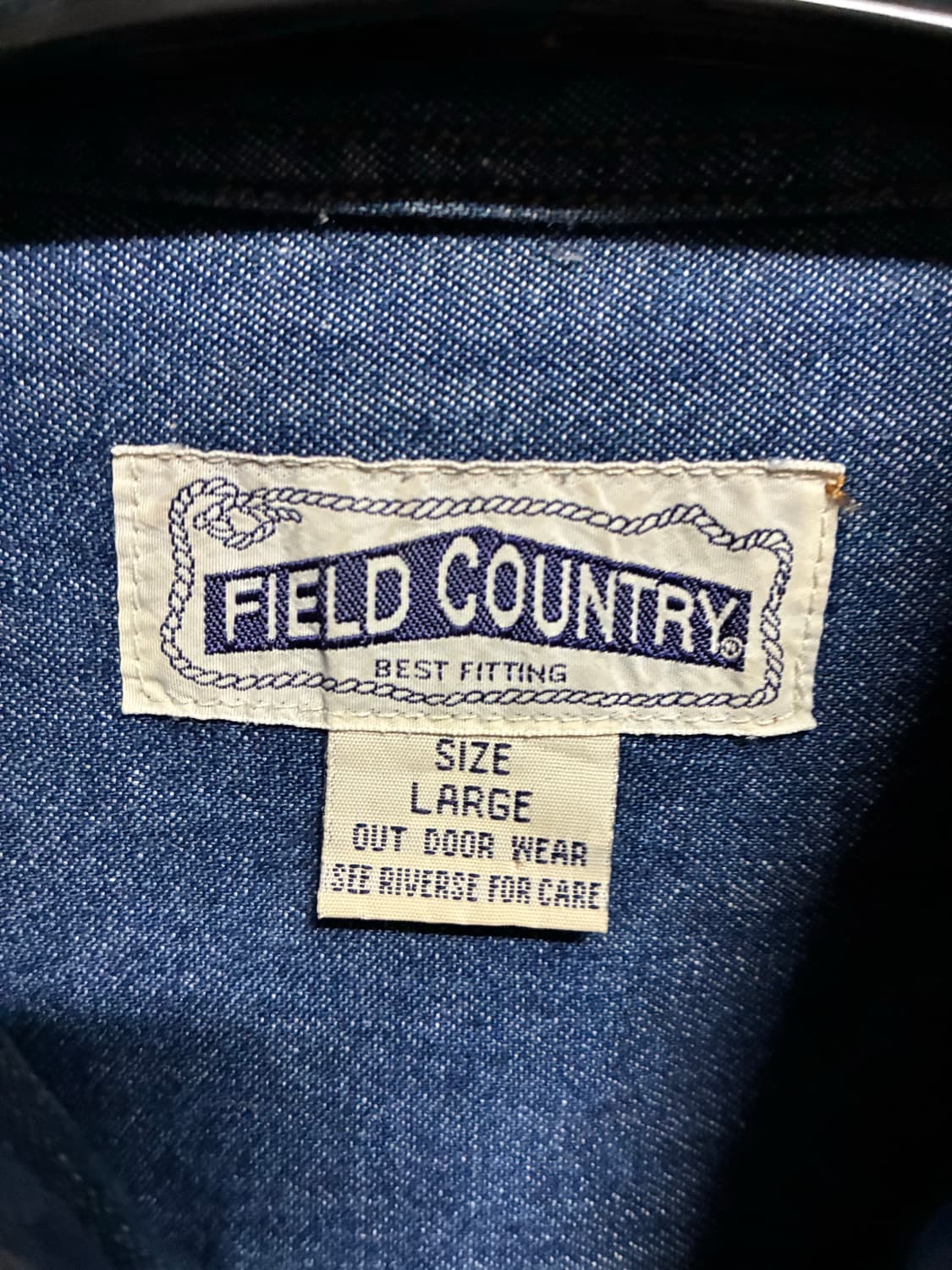 [새상품] 빈티지 데님 셔츠 L/100 상품이미지4