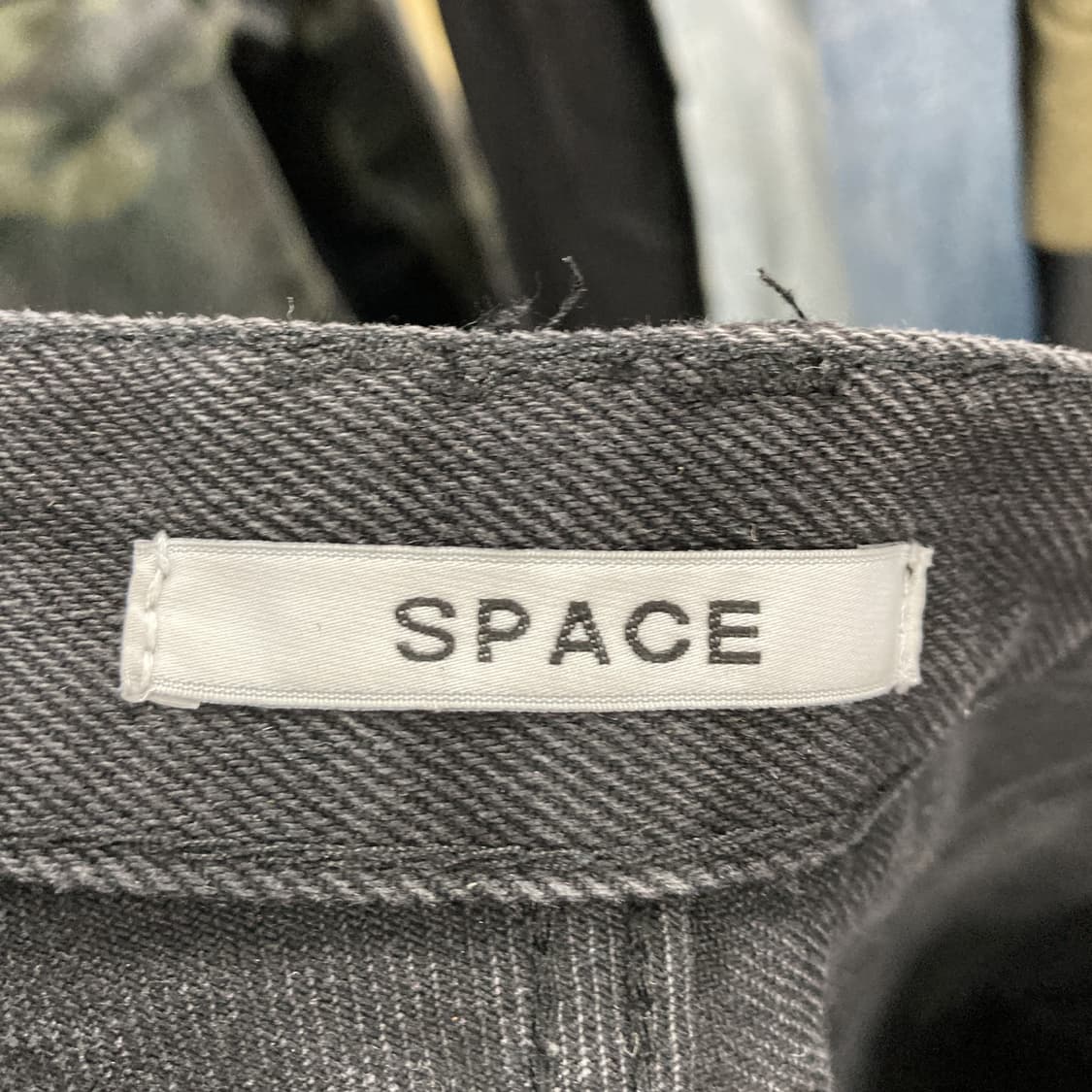 SPACE 와이드데님팬츠 블랙 33  상품이미지4