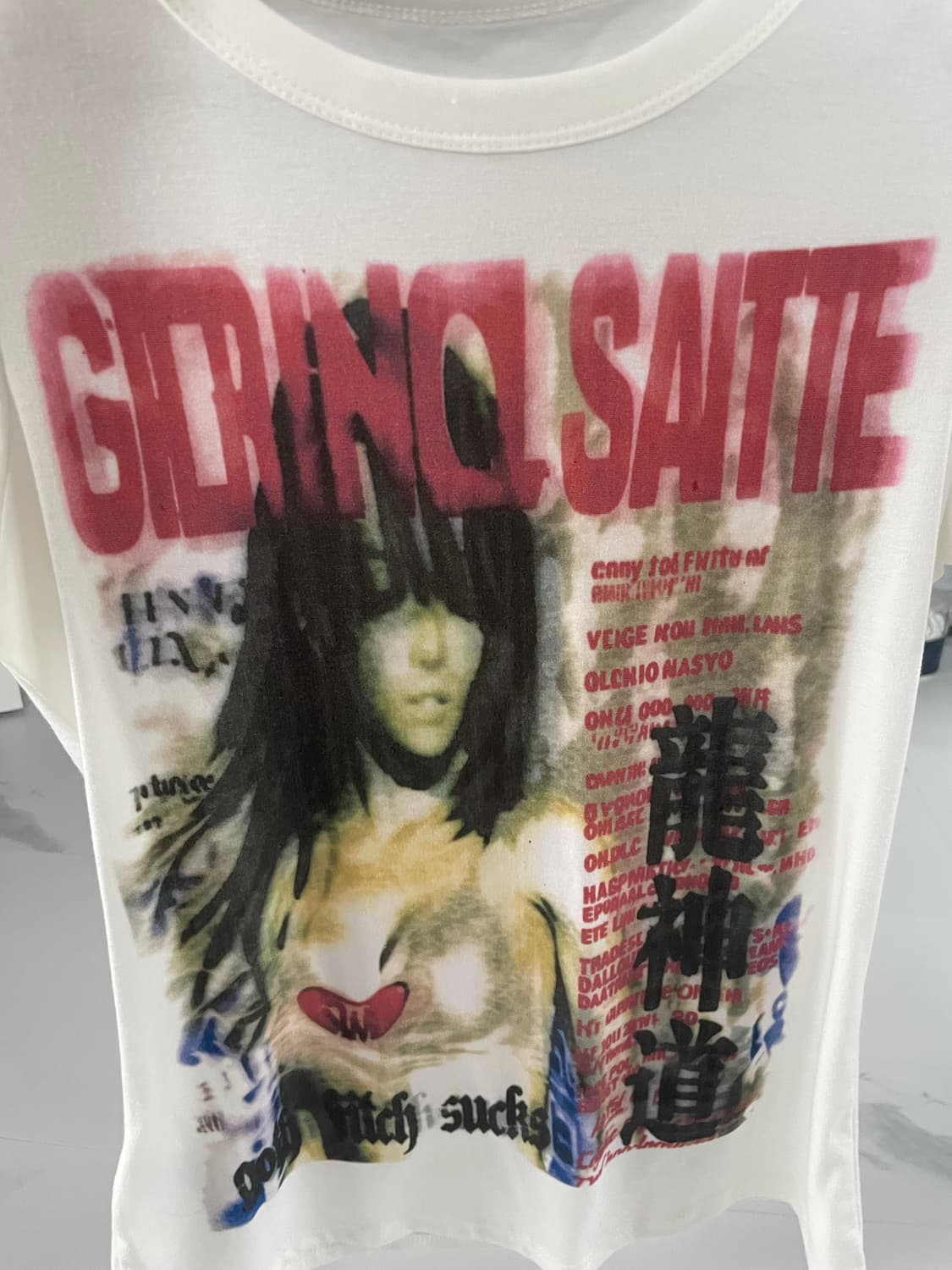 빈티지 고딕펑크 반팔티셔츠 상품이미지3