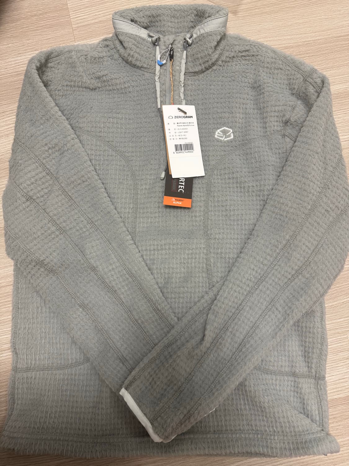 제로그램 폴라텍 알파 120 풀오버 M 상품이미지2