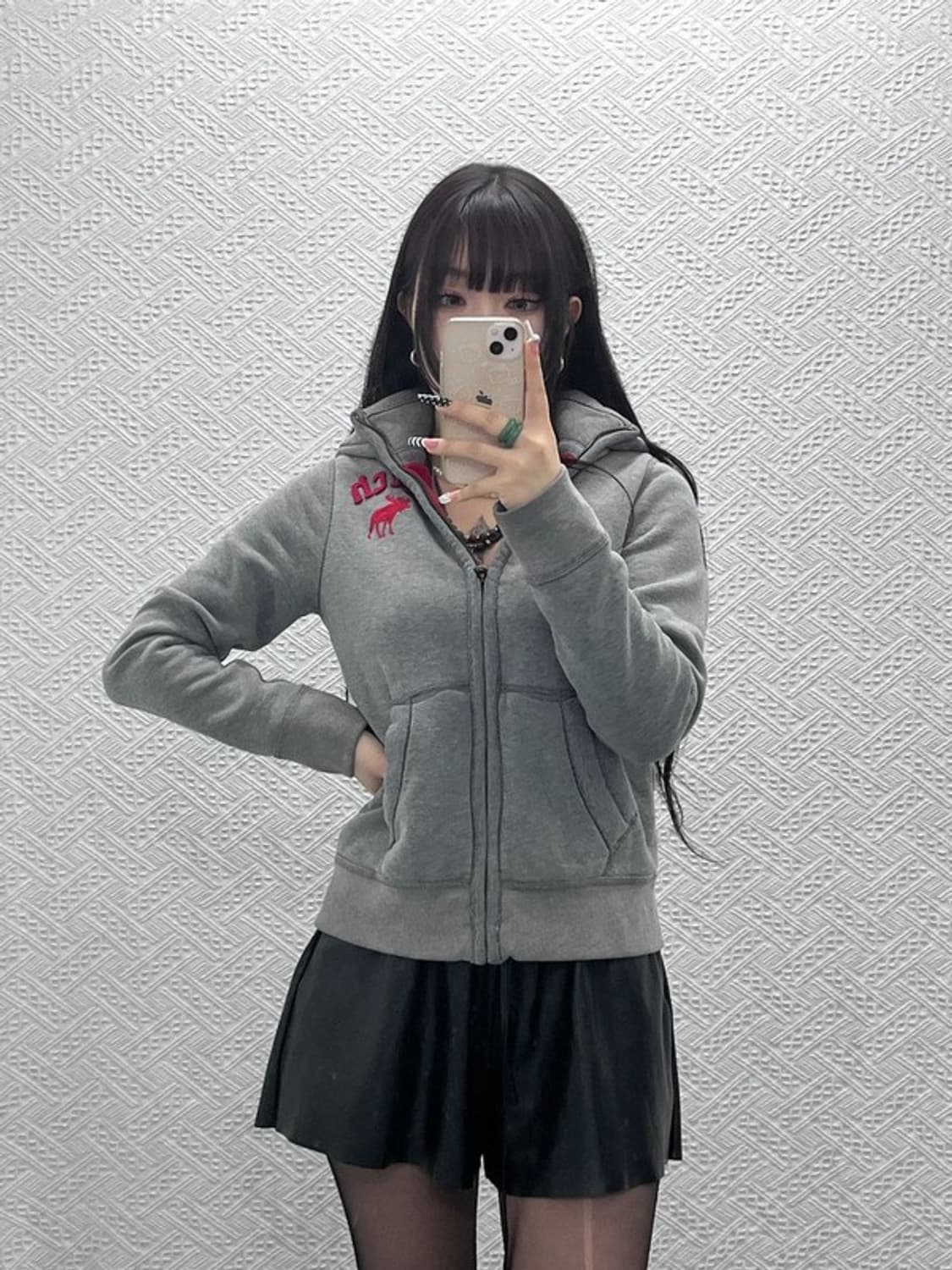 아베크롬비 희귀 Y2K 00's 레트로 대장핏 후드집업 XL C10311 상품이미지1