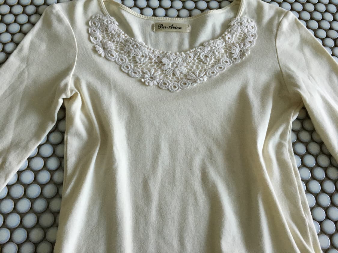 lace collar long sleeve 상품이미지3