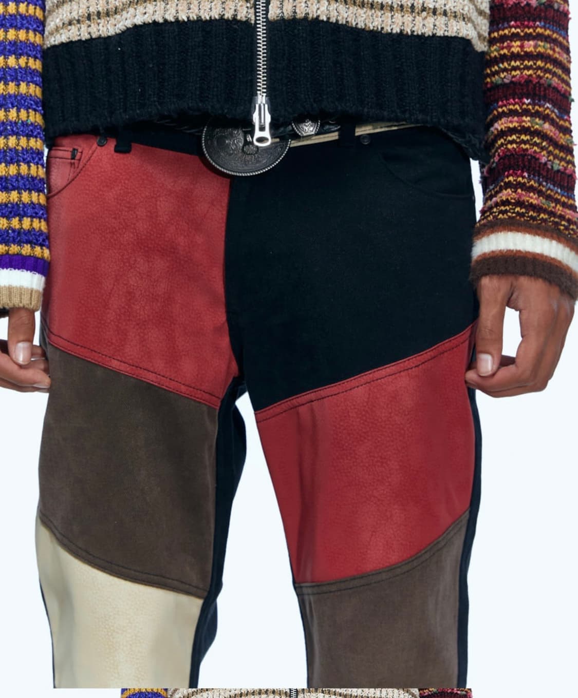 앤더슨벨 컬러 콘트라스트 바이커진 (32-33 추천) 상품이미지3