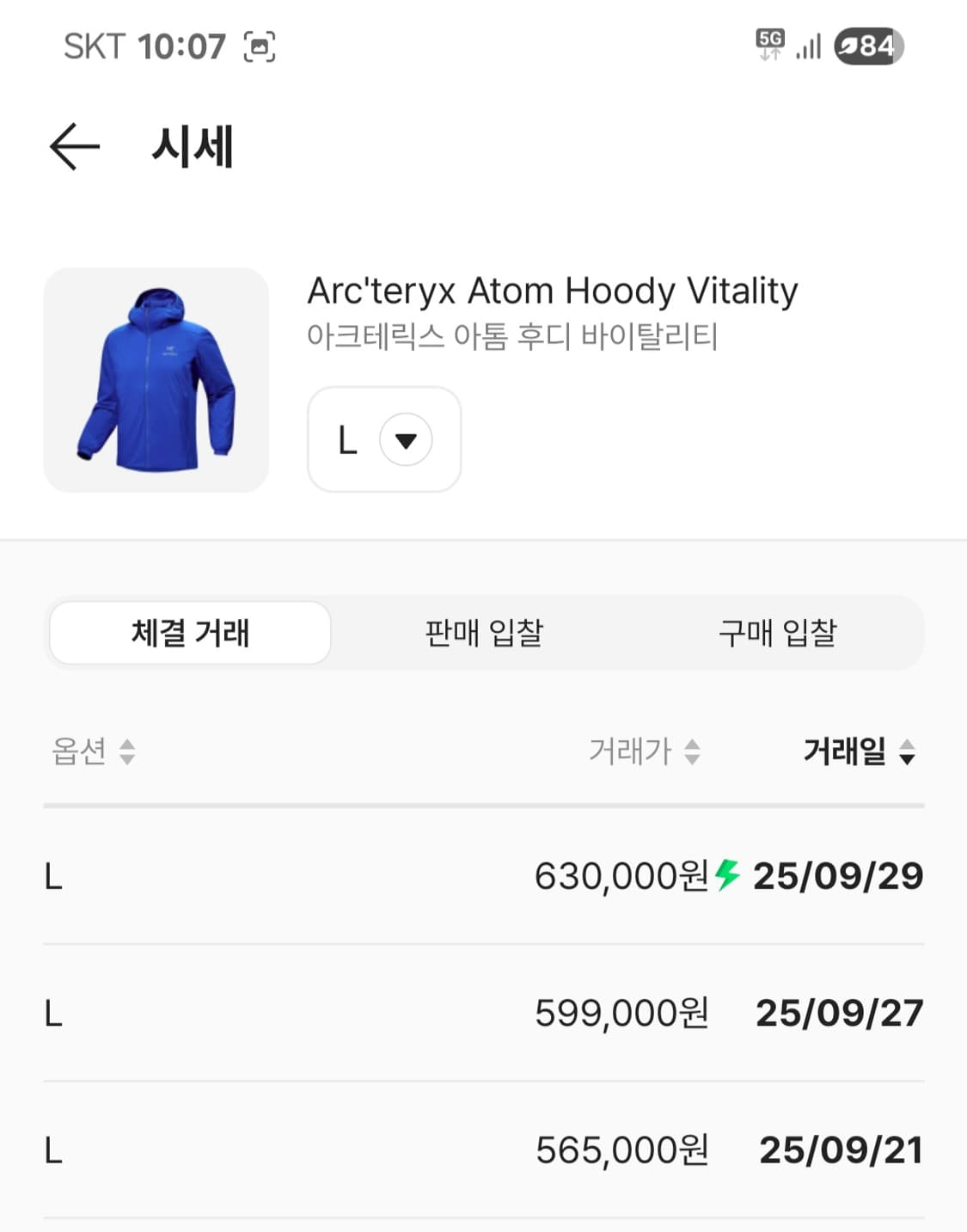 [L]아크테릭스 아톰후디 바이탈리티 상품이미지7
