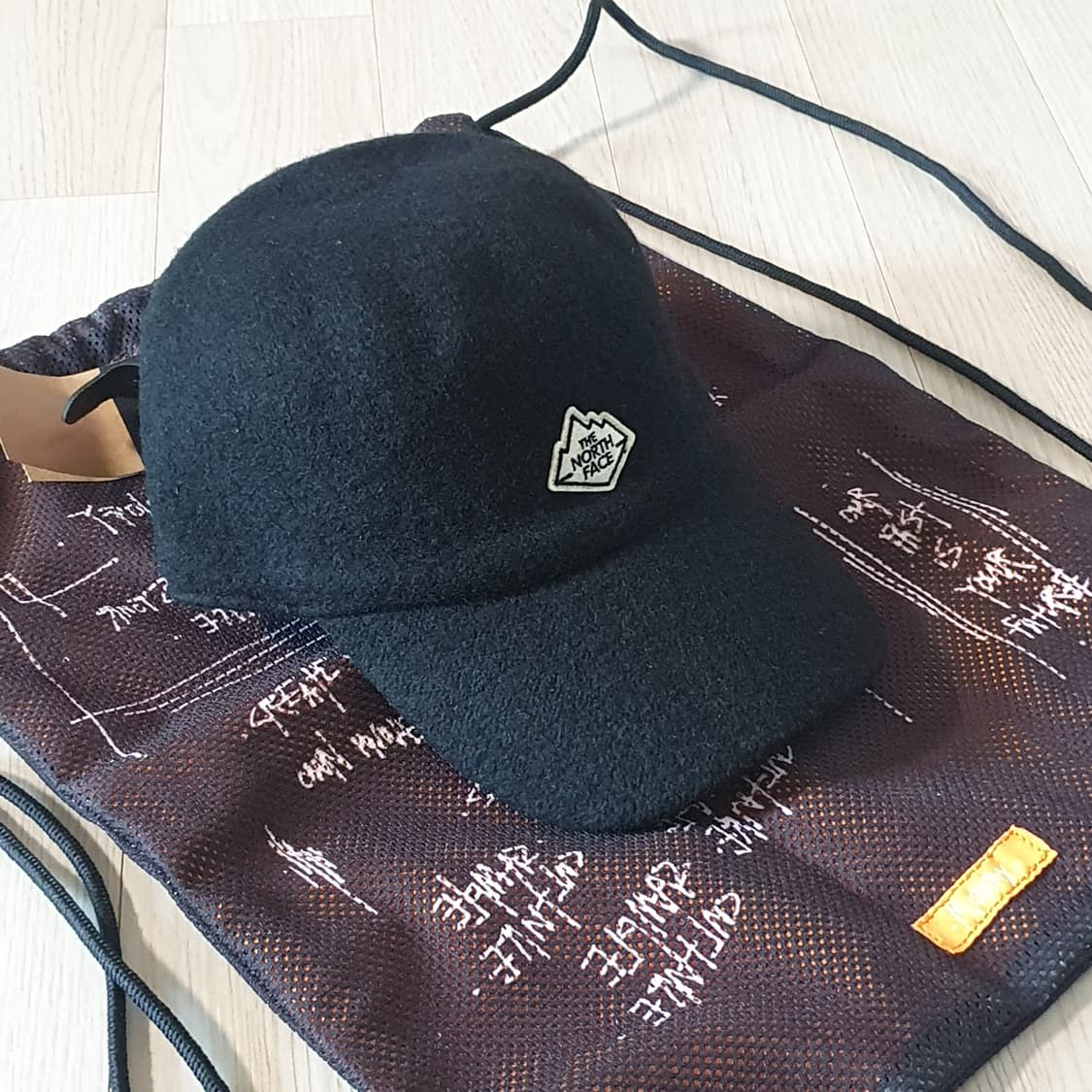 새제품) 노스페이스 시티 울100% 볼캡 모자 로고패치 블랙 NE3 상품이미지6