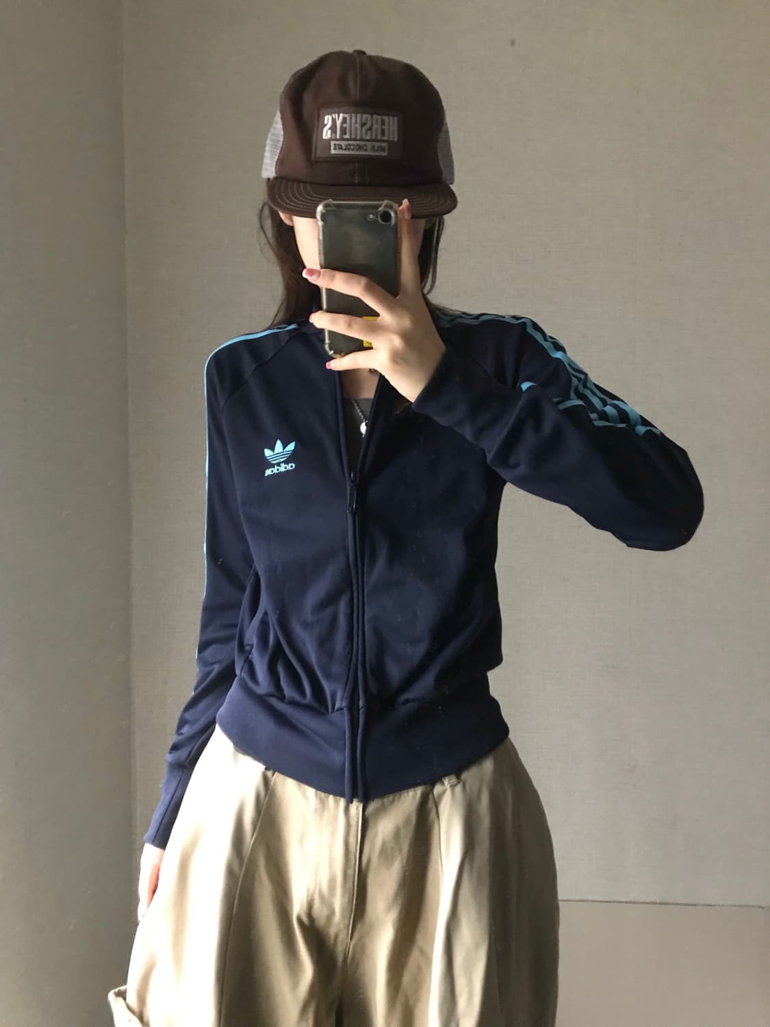 아디다스 네이비 연하늘 져지 상품이미지2