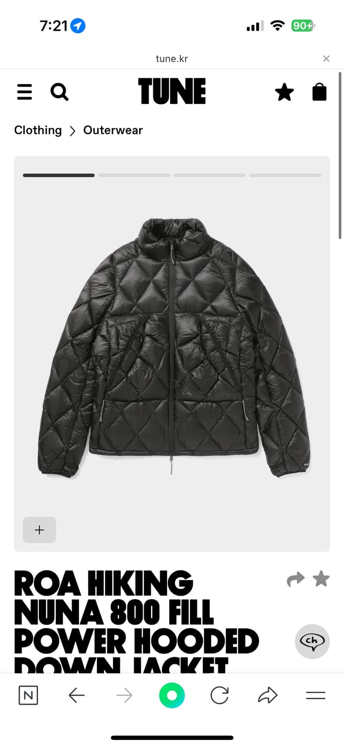 로아 누나 800 필파워 후드 다운 패딩 XL 상품이미지1