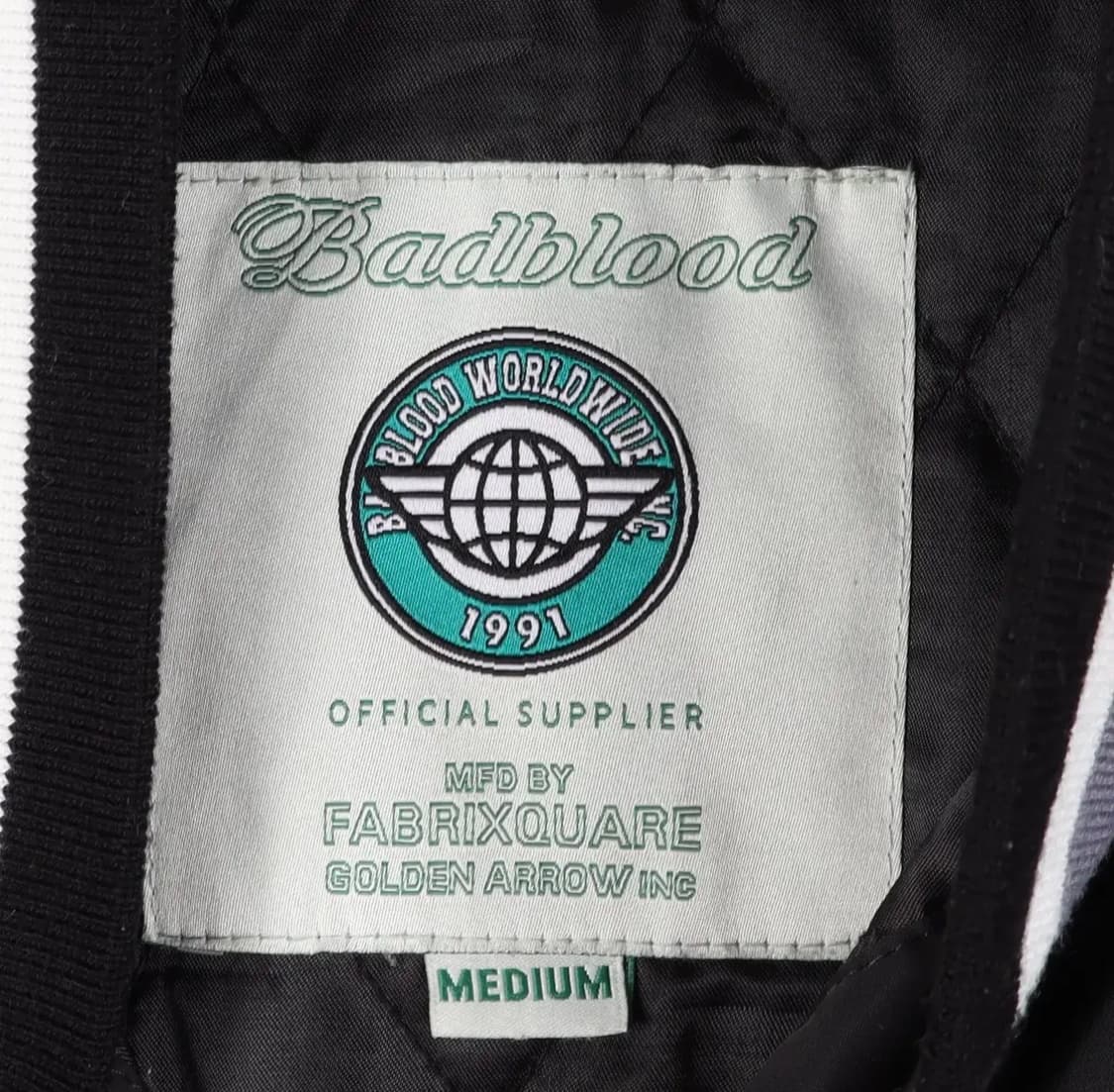 BADBLOOD 블랙 바시티 자켓 상품이미지4