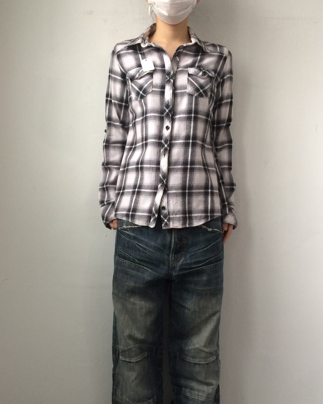 Check pattern shirt 상품이미지1