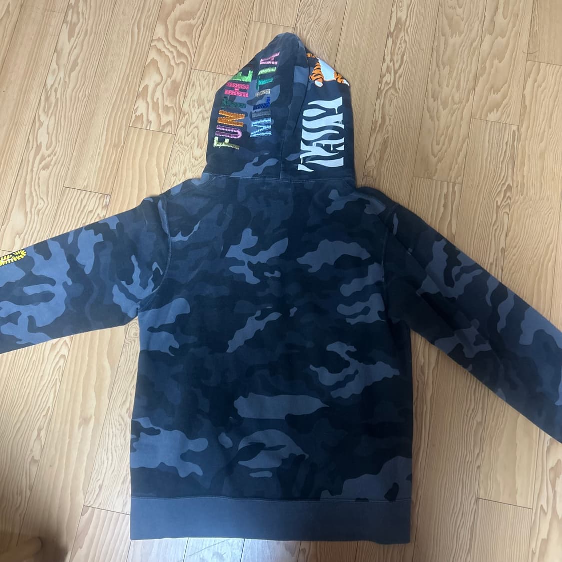 베이프 타이거 흑계 풀 후드집업 상품이미지4