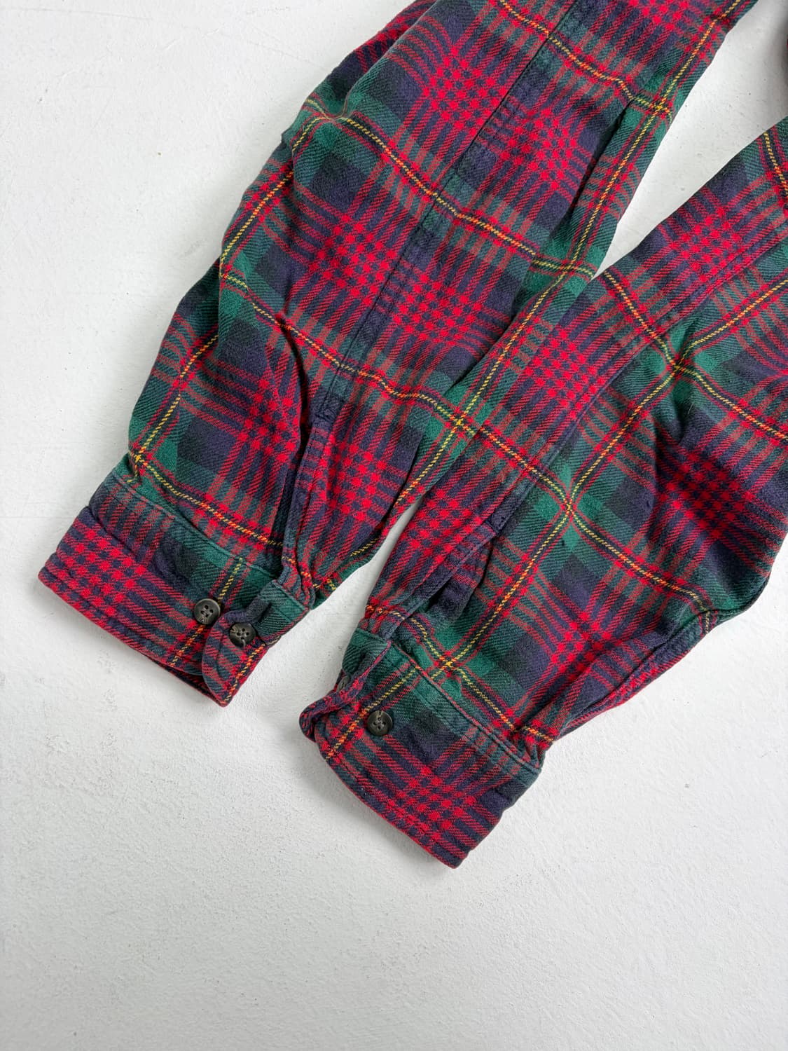90s Gap Plaid Zip Up Shirt (red/green) 상품이미지8