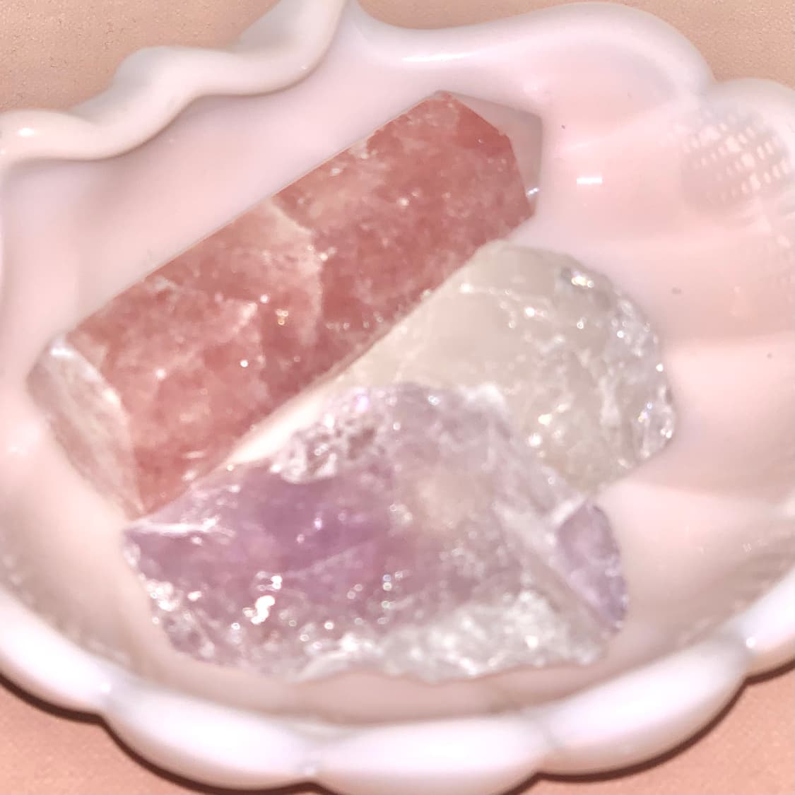 위시스톤 크리스탈 원석 클러스터 클린걸 핀터레스트 딸기스톤 석영 빈티지 상품이미지4