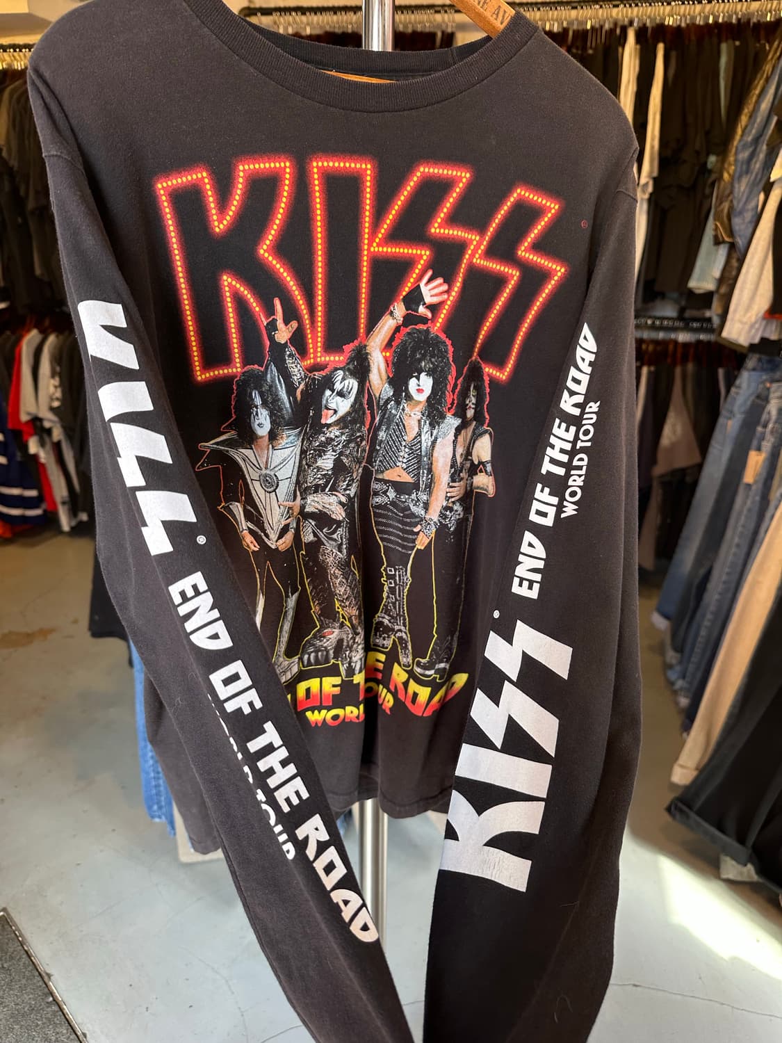 키스 KISS 락밴드 프린팅 롱슬리브 티셔츠 상품이미지5