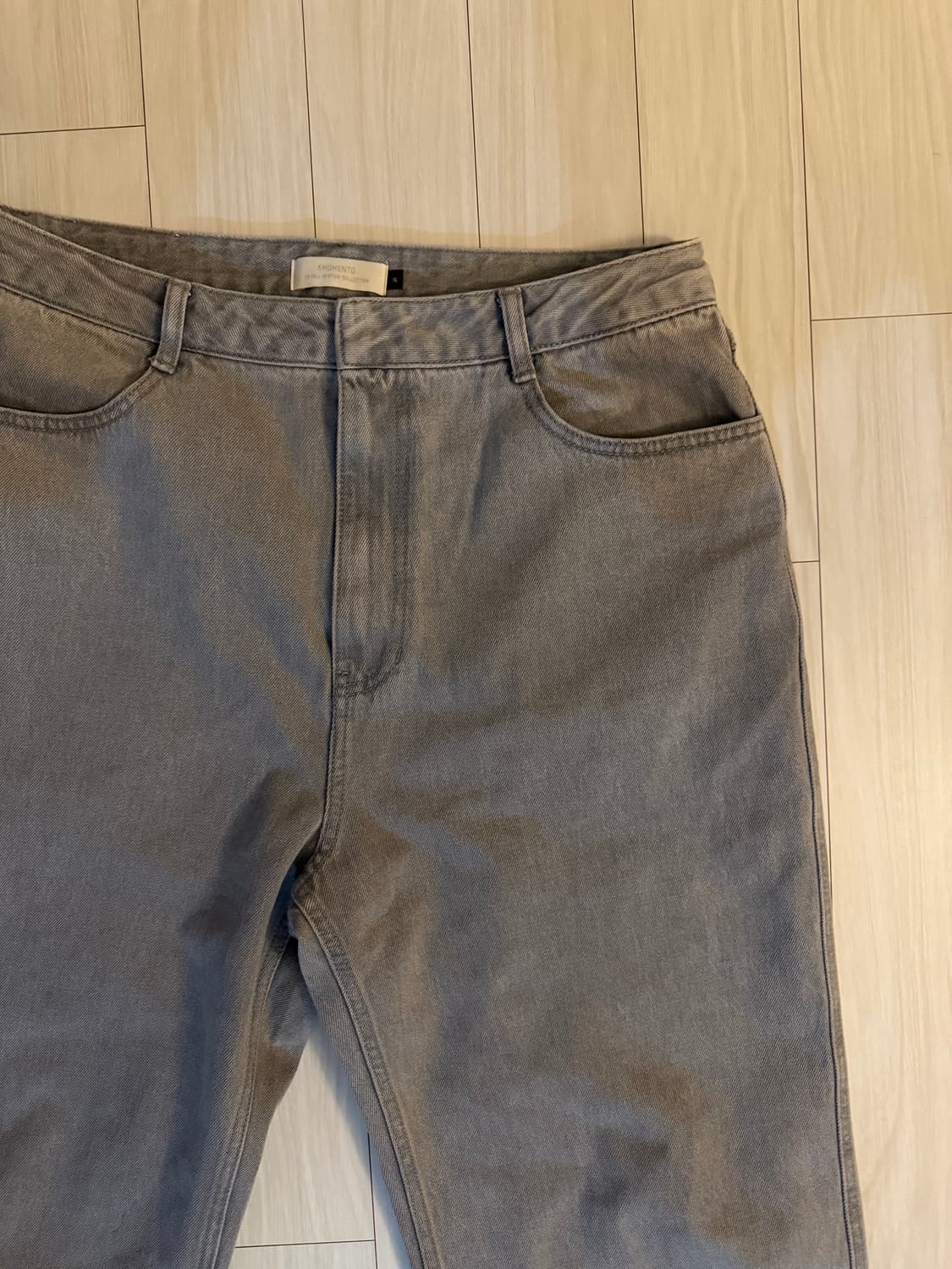 25FW 아모멘토 데님 팬츠 그레이 XL 상품이미지6