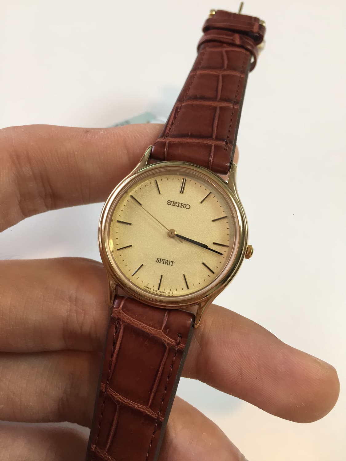 새상품 90s seiko spirit quartz gold 상품이미지5
