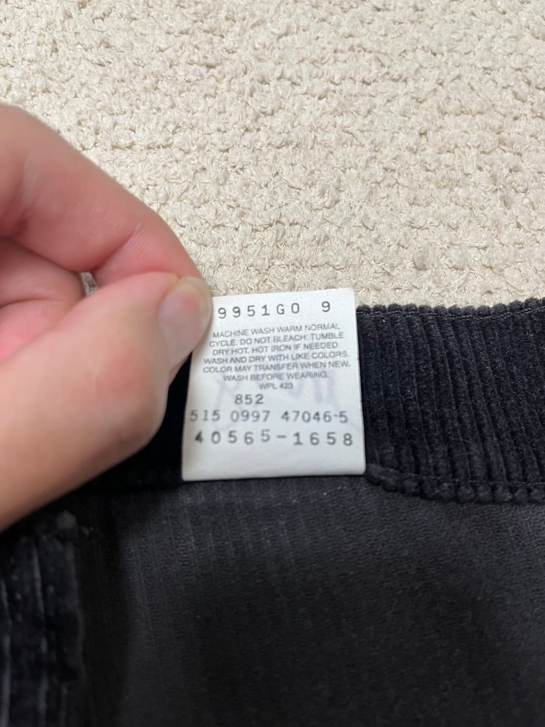 빈티지 90s 리바이스 565 코듀로이 팬츠 상품이미지5