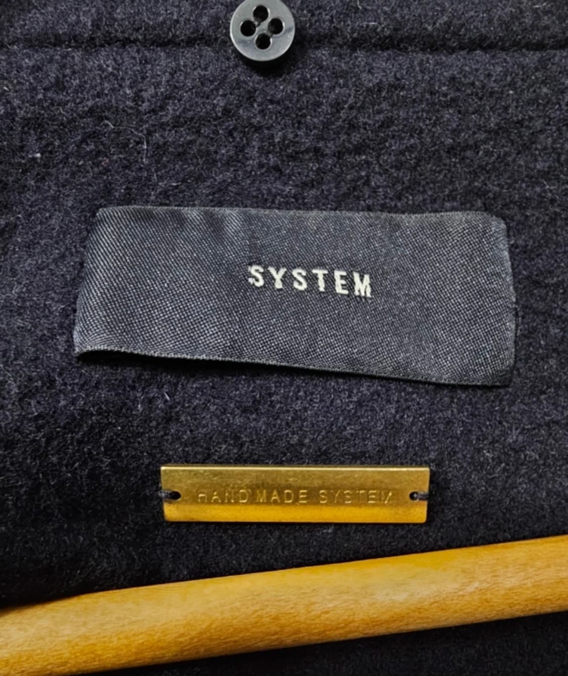 한섬 시스템SYSTEM 네이비 핸드메이드 코트 상품이미지8