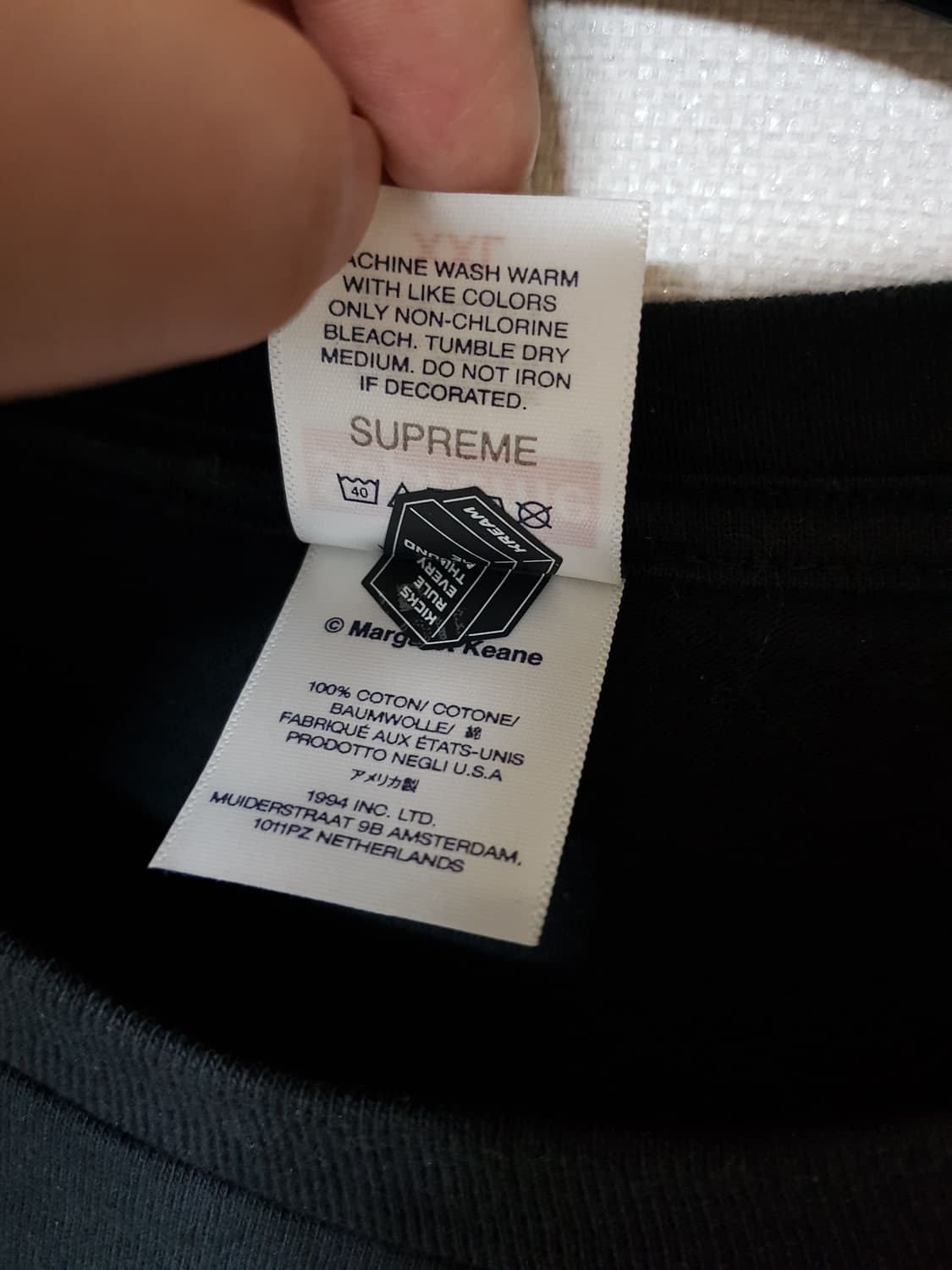 슈프림 마가렛킨 반팔 티셔츠 블랙 24SS 상품이미지6