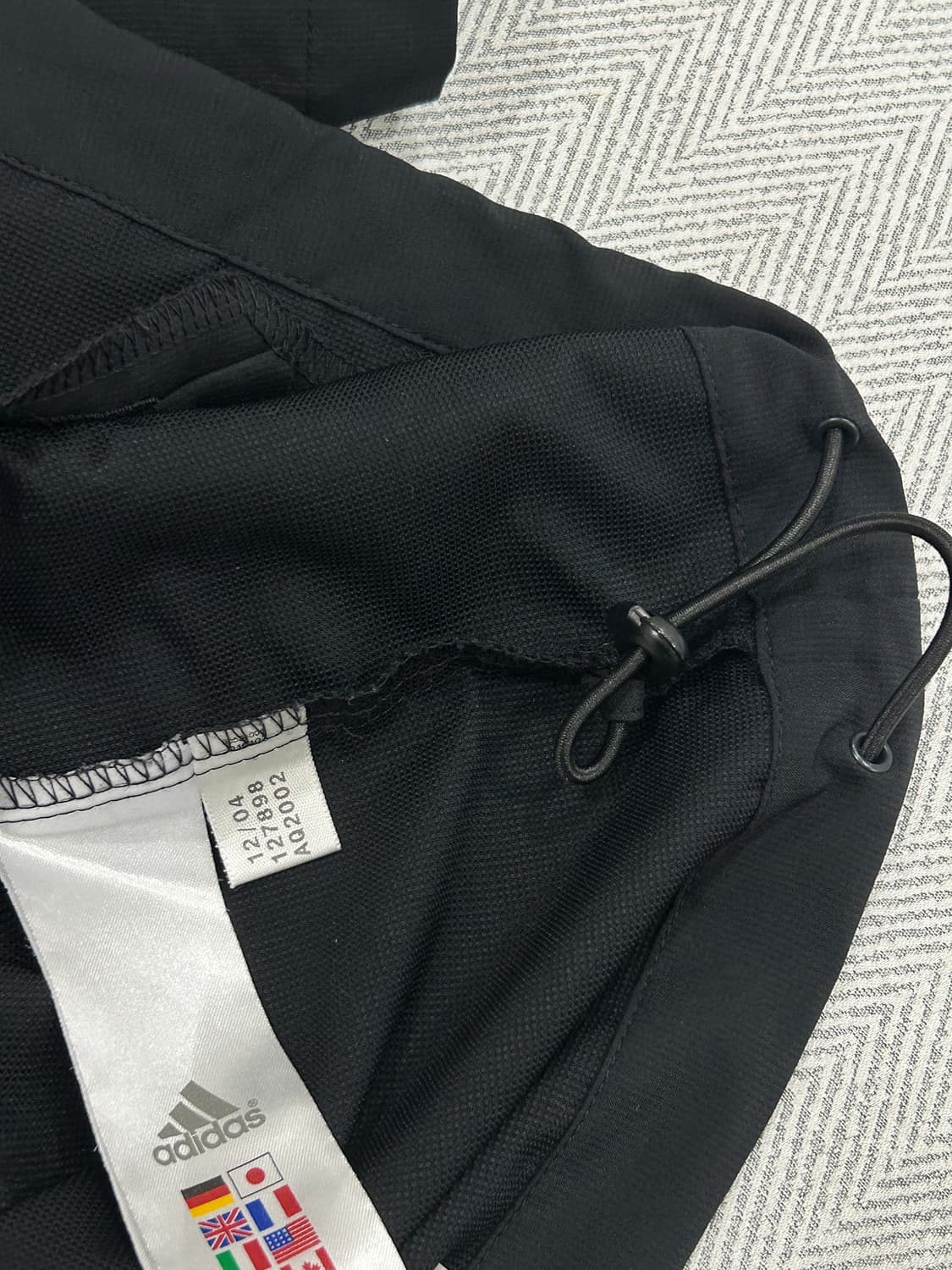 아디다스 우븐 바람막이 반팔 집업 자켓 점퍼 검흰 상품이미지8