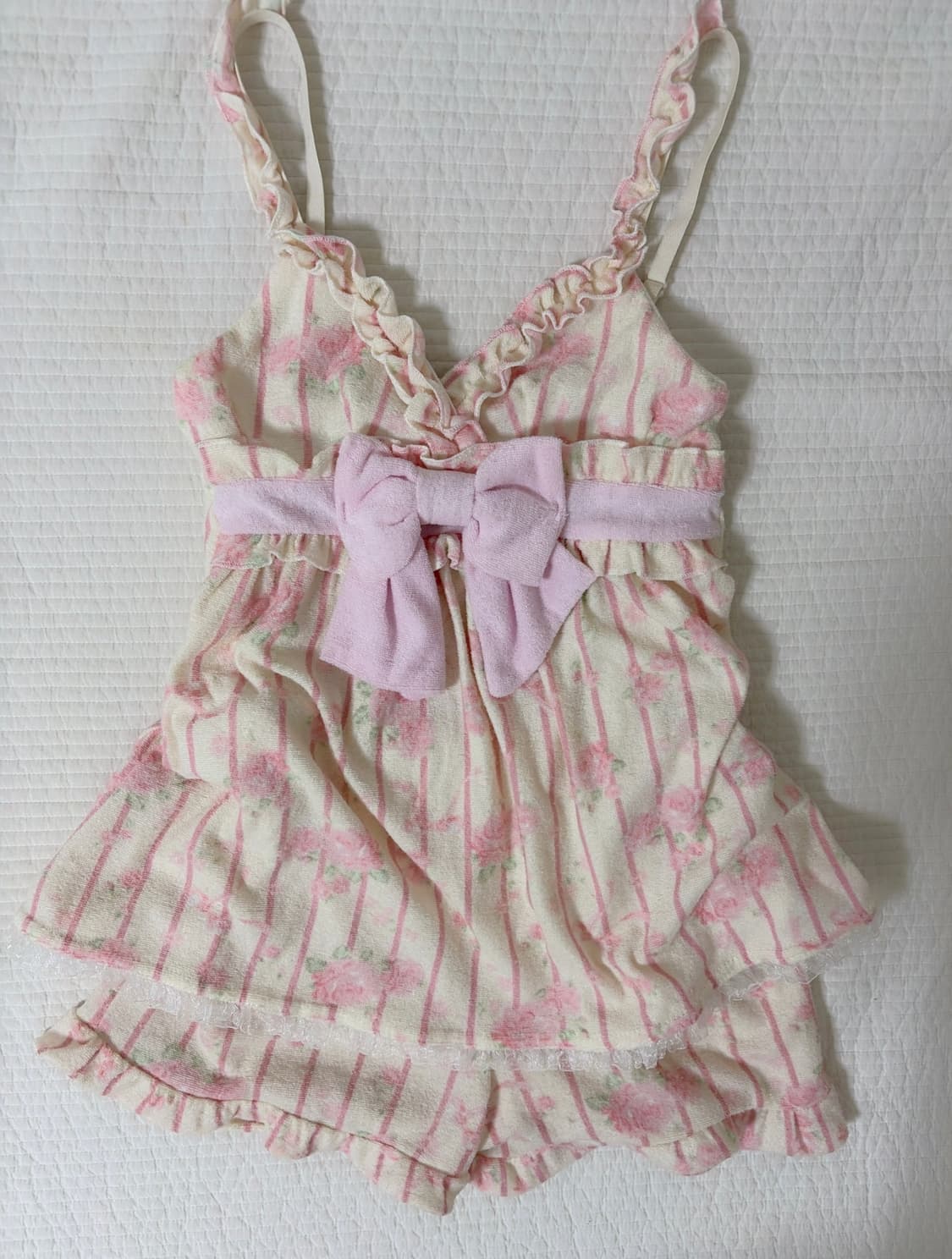 슈가돌 히메갸루 플로럴 리본 룸웨어 셋업 트랄라라 리즈리사 상품이미지1