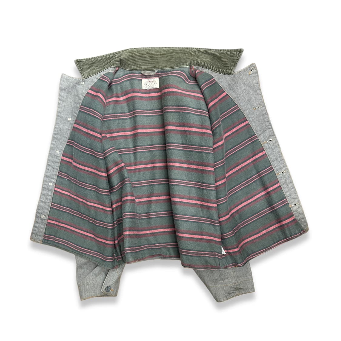 90s Armani Jeans 콘트라스트 데님 자켓 XL 상품이미지3