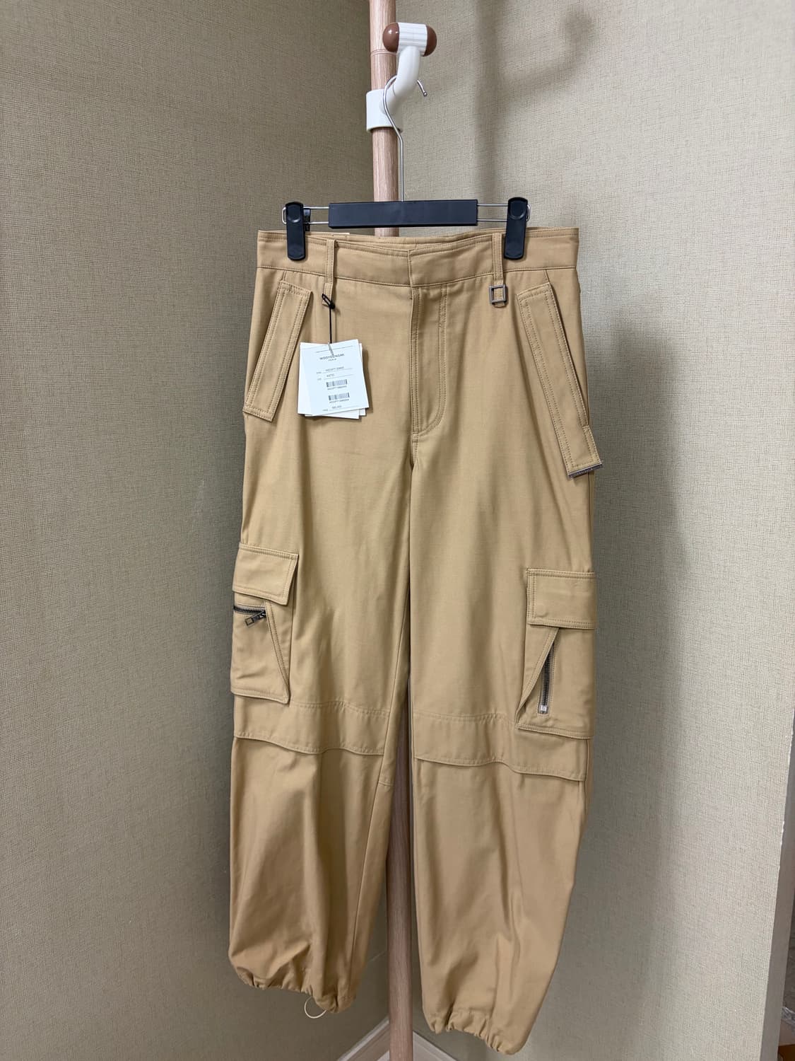 [44] 우영미 와이드 카고 팬츠 베이지 상품이미지4