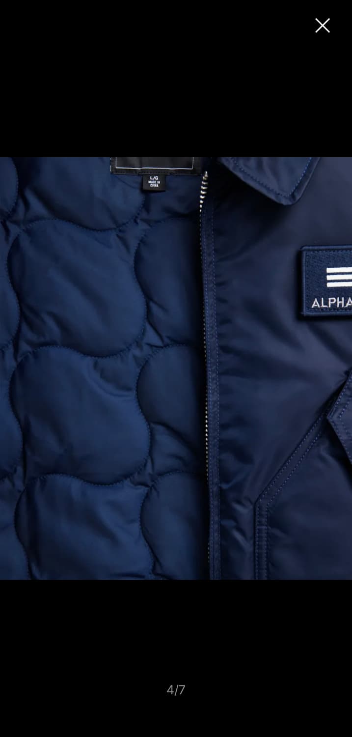 알파 인더스트리 CWU 45P 항공 점퍼 (네이비) 상품이미지5