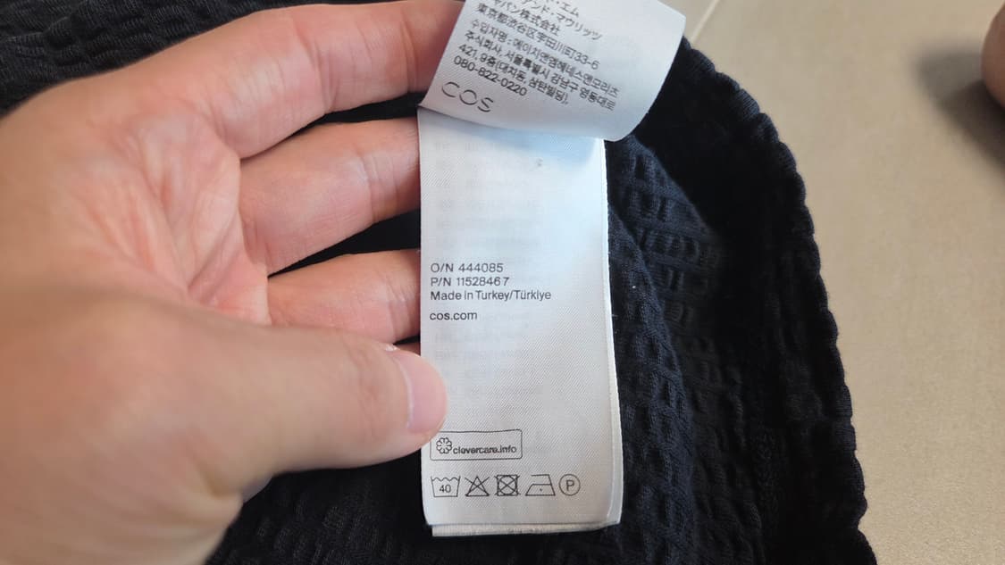 Cos 코스 캠프 카라 시어서커 코튼  PK 반팔 티셔츠 상품이미지8