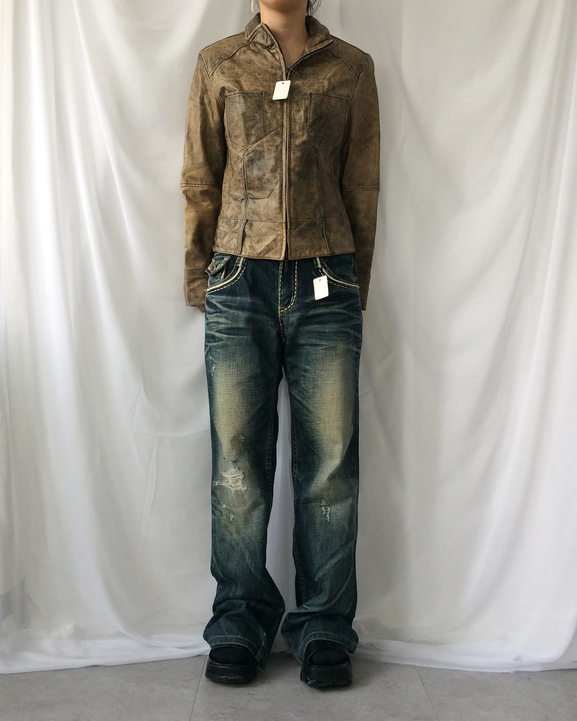 Max & co cow leather jacket 상품이미지1
