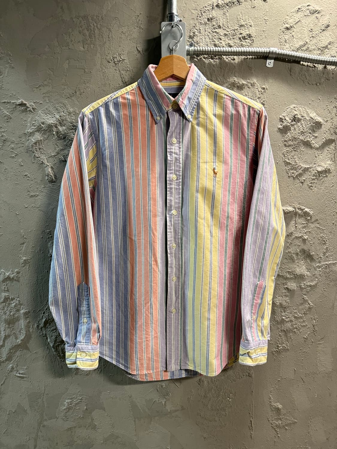 S 폴로 랄프로렌 POLO 클래식핏 멀티 스트라이프 셔츠 파스텔 상품이미지1