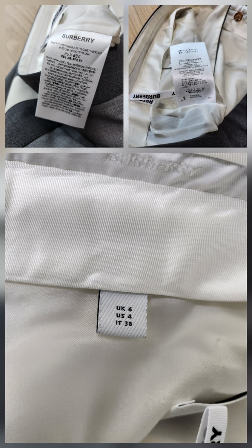 버버리 팬츠(us4 상품이미지10