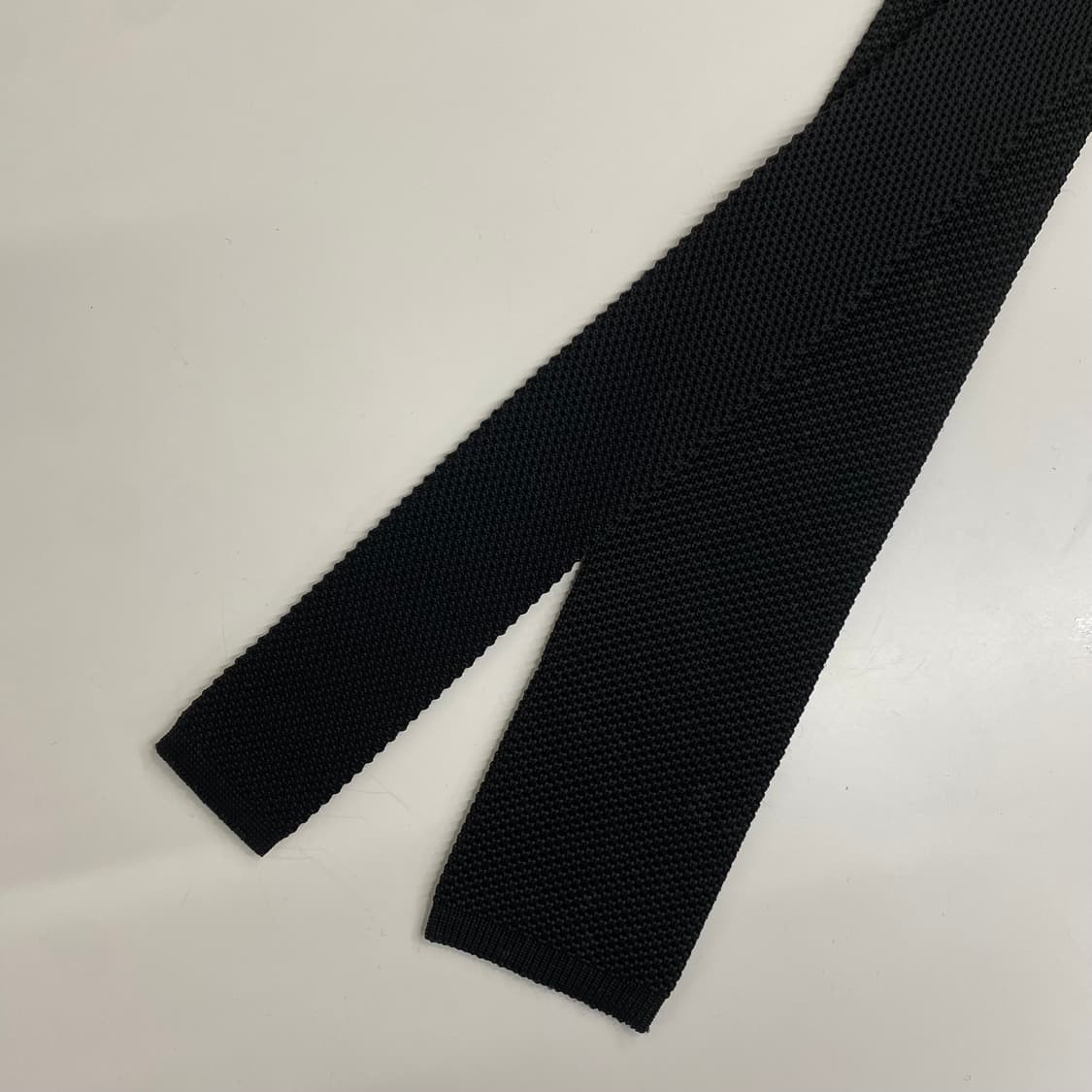 니트 블랙 넥타이 7.6cm 상품이미지1