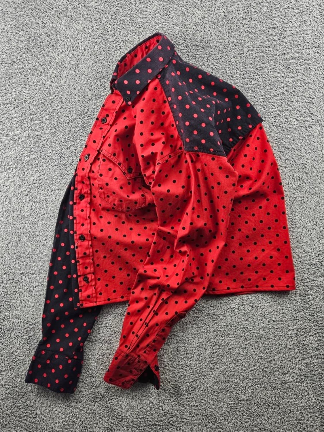 USA RUDDOCK 크롭 커스텀 도트 셔츠 ( M ) / 11514 상품이미지3