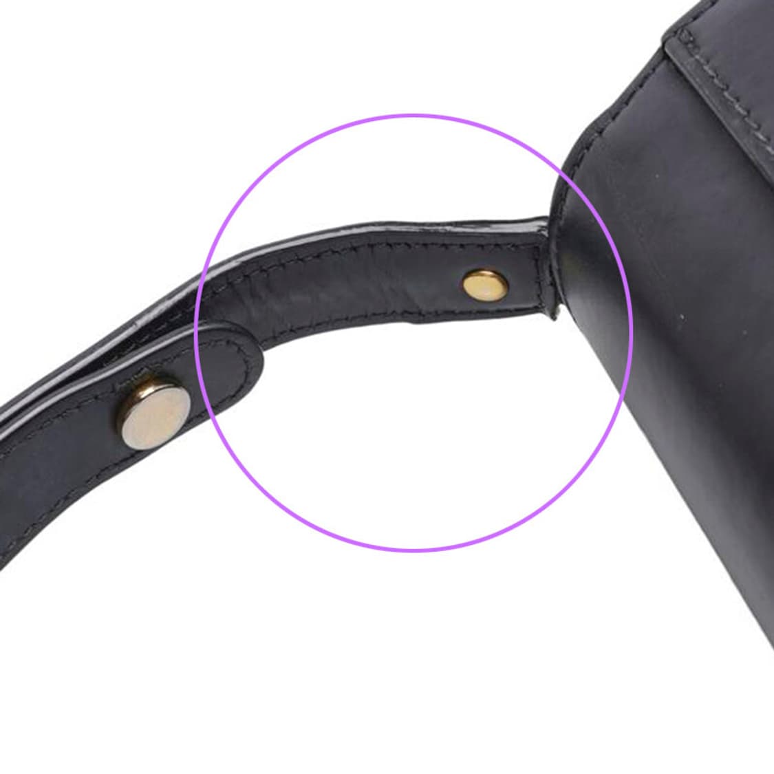 (중고) 마르니 블랙 카프스킨 트렁크 미듐 숄더백 상품이미지8