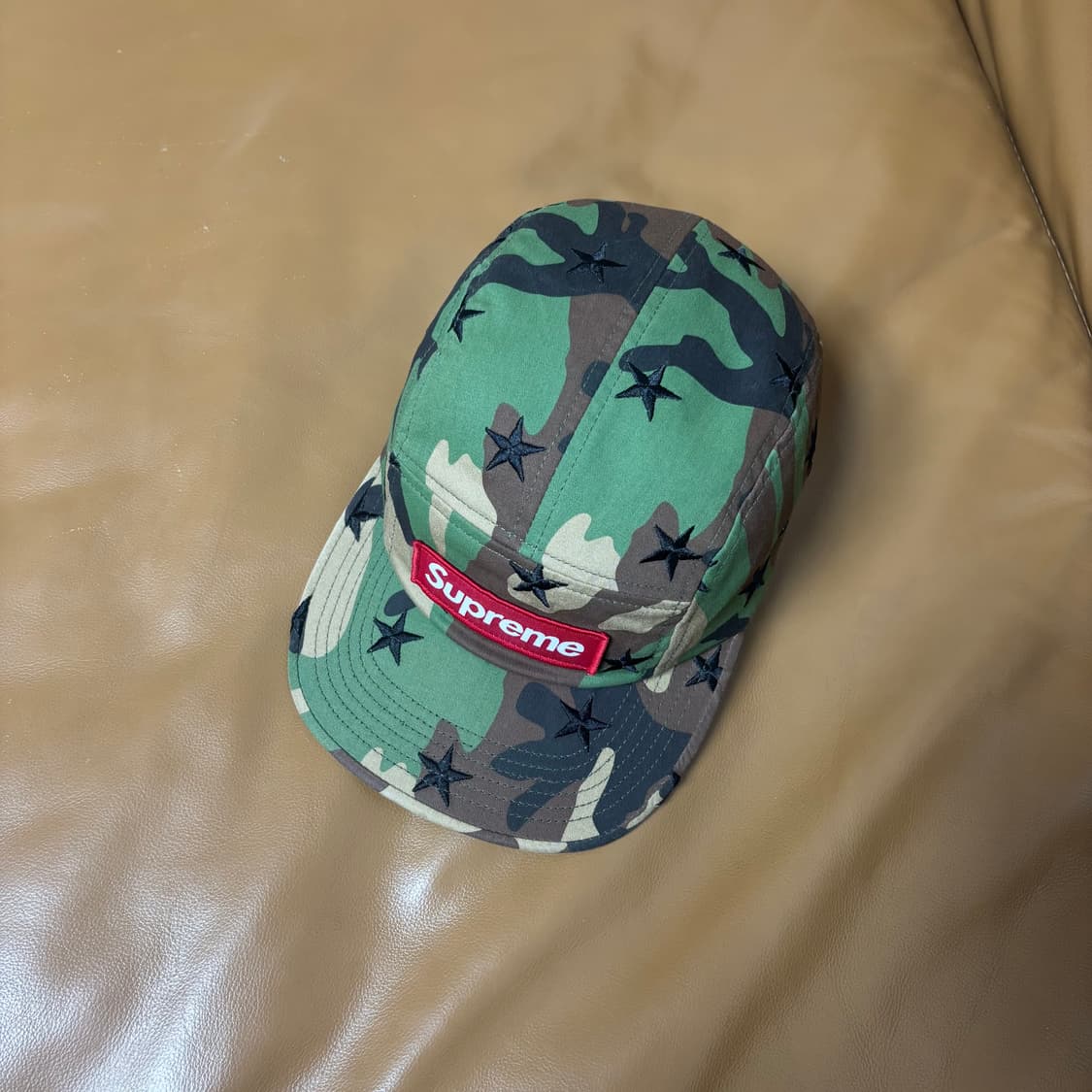슈프림 캠프캡 모자 박스로고 밀리터리 카모 스타 상품이미지5