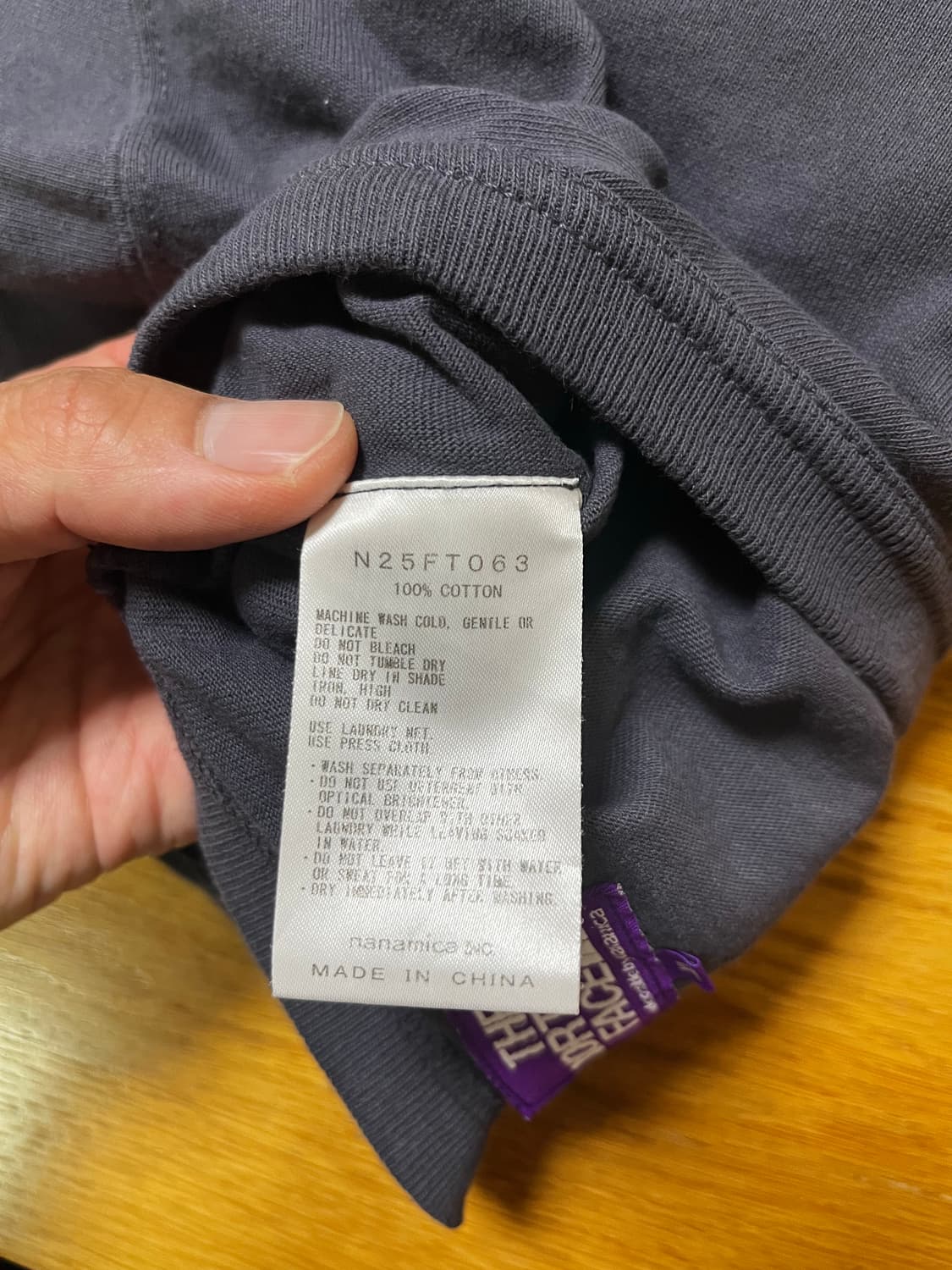 노스페이스 퍼플라벨 8oz 필드 포켓티 긴팔 XL 상품이미지6