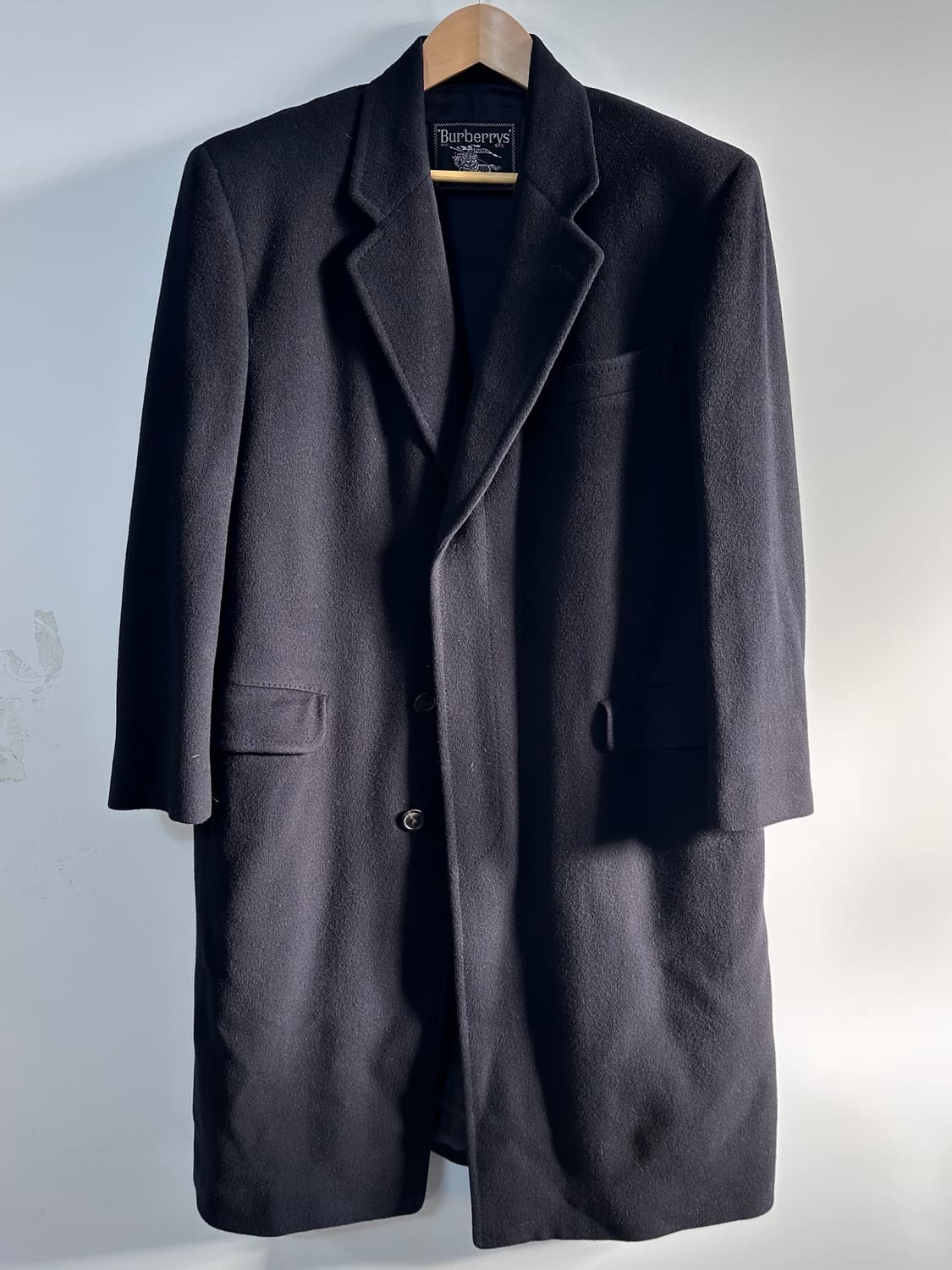 90s 버버리 네이비 울 싱글 코트 (va.58) 상품이미지1