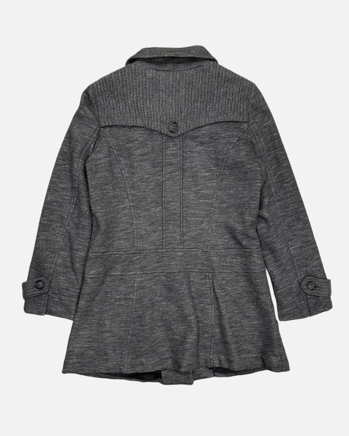 charcoal wool knit york coat 상품이미지5