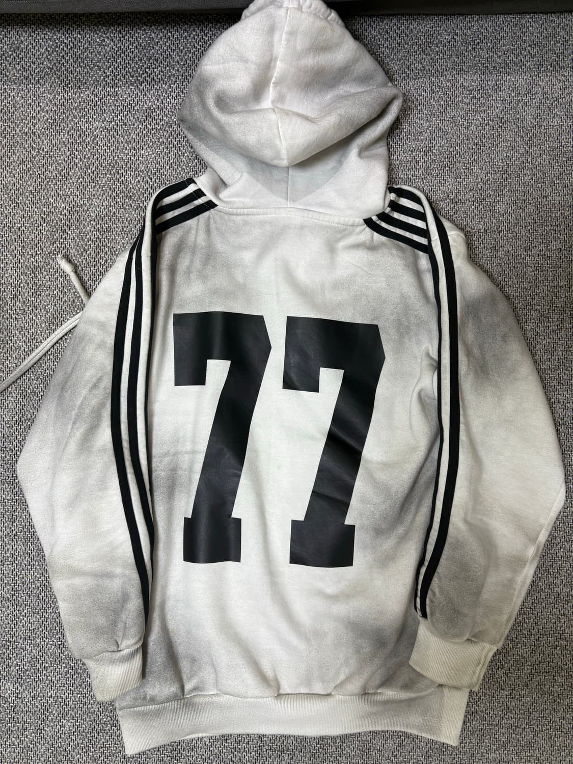 Yori sport Dirty Wash 5-Stripe Logo zip 상품이미지4