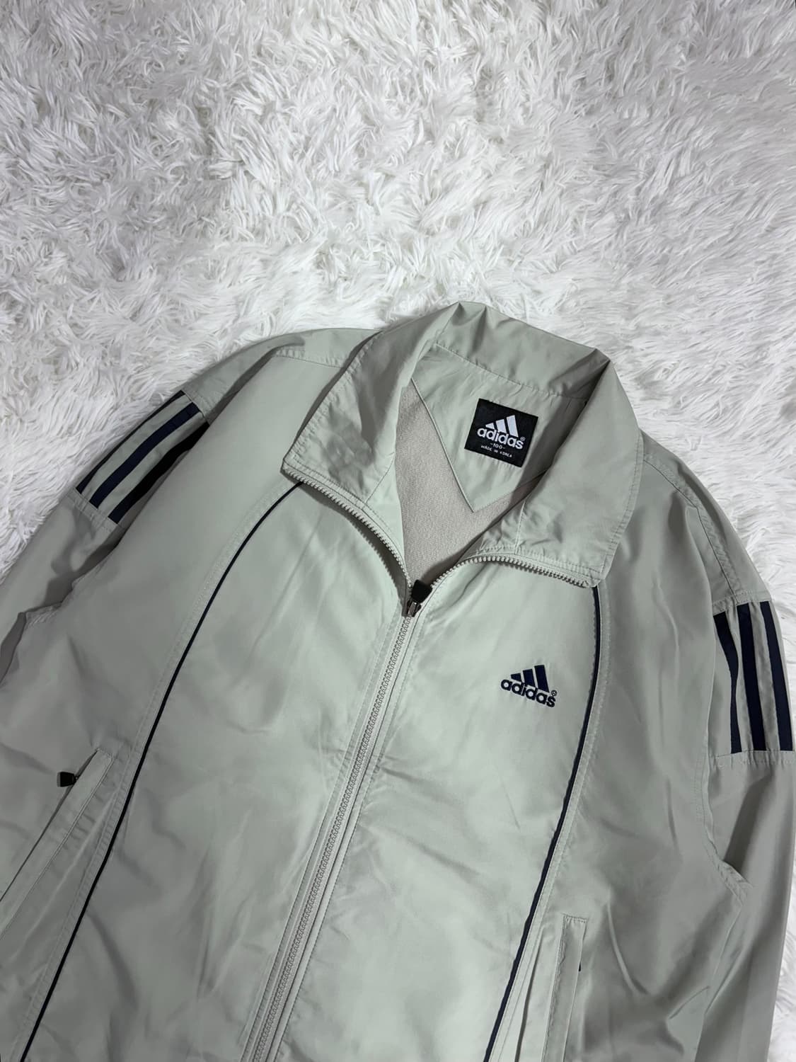 아디다스 90‘s 베이지 오버핏 바람막이  상품이미지4