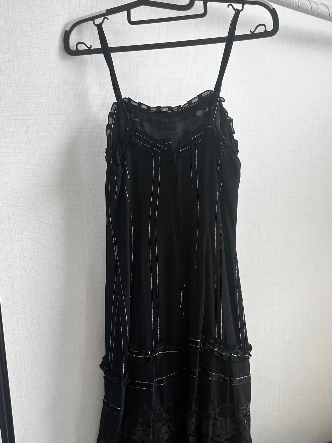 Y2k 펑크 고딕 페어리 오리엔탈 슬리브리스 블랙 드레스 상품이미지1