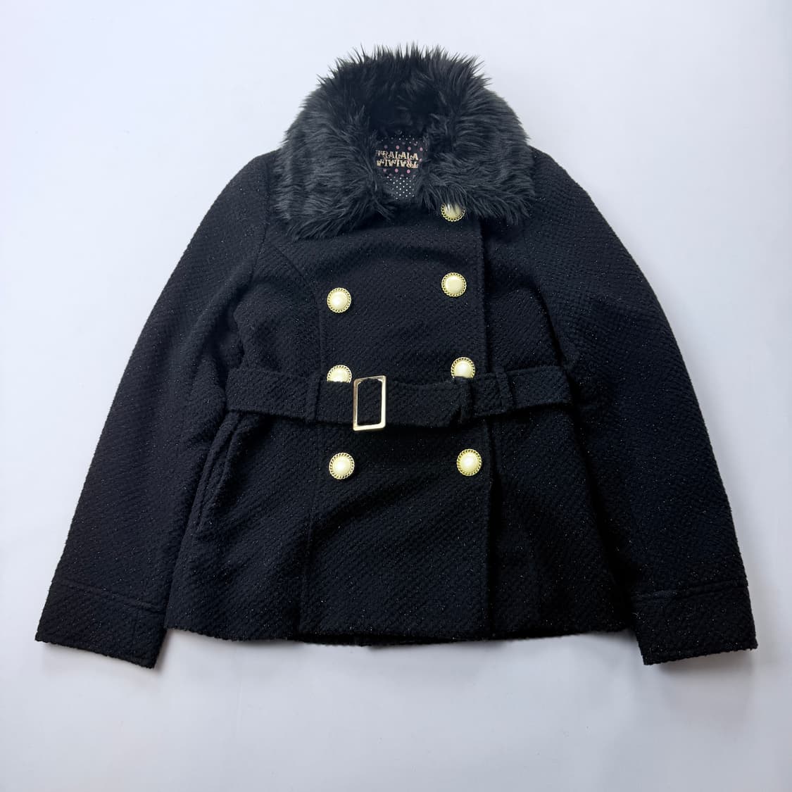 트랄라라 tralala 블랙 퍼코트 핀터레스트 펄감(O) 상품이미지2