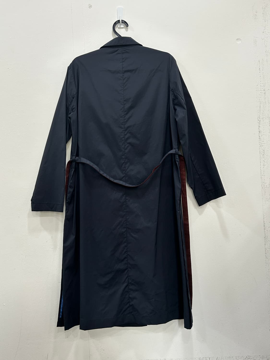 새상품 J BY 제이바이 네이비 버건디 배색 트렌치코트 66 상품이미지4