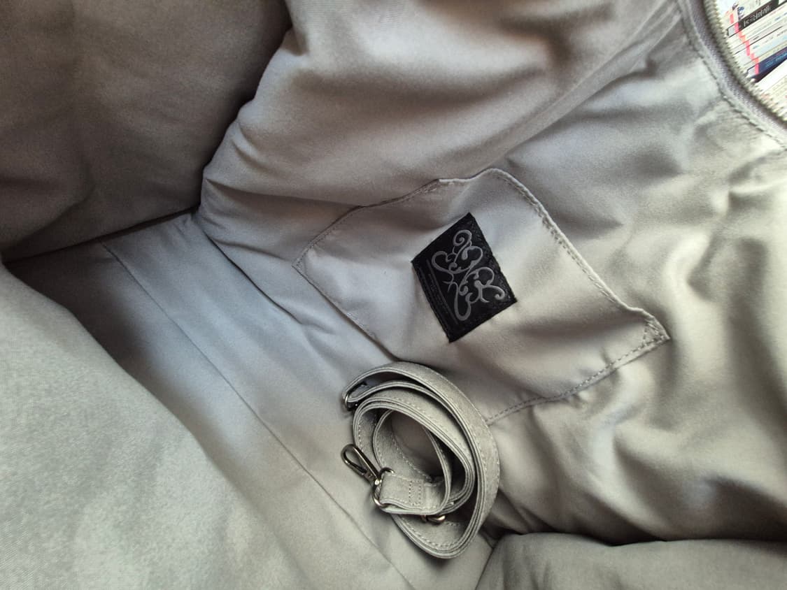 팬시클럽 벨티드 워싱 레더백 그레이 상품이미지2