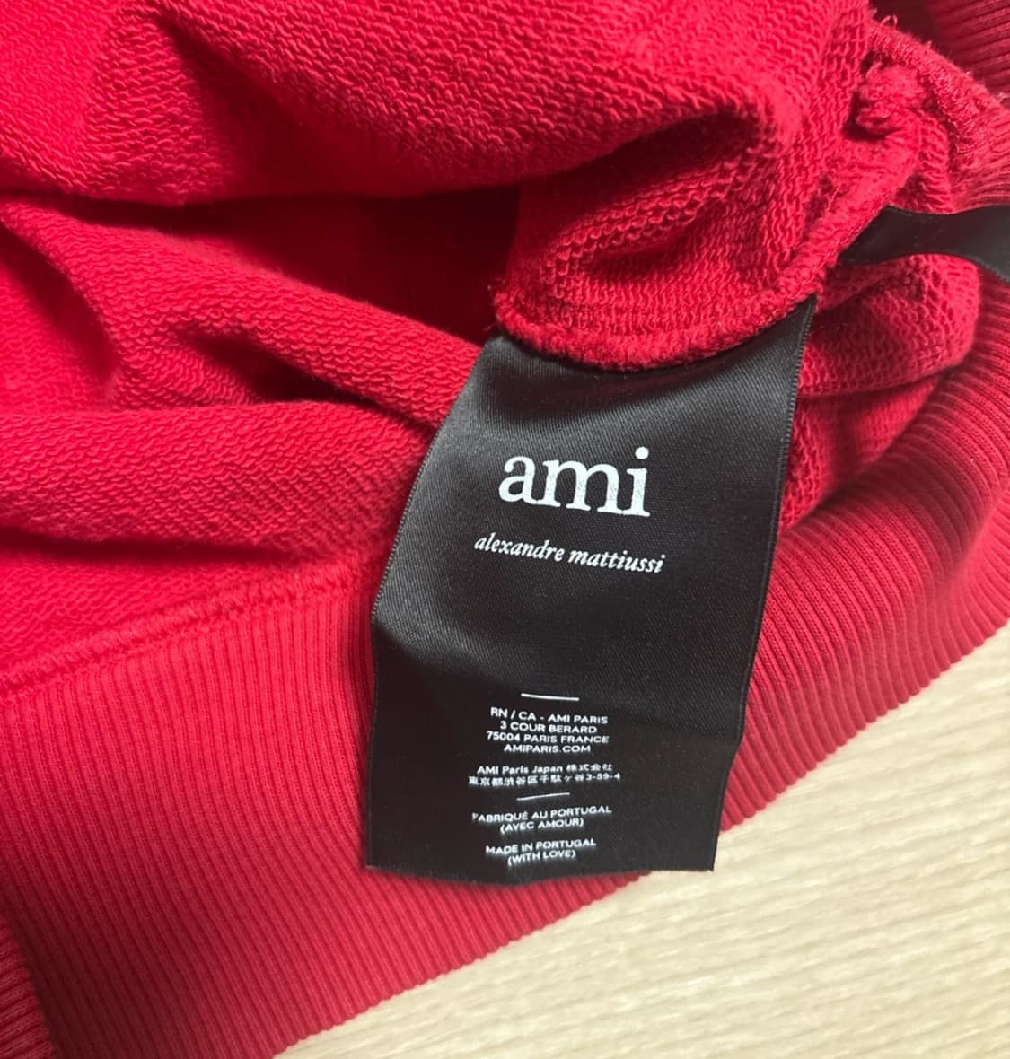 AMI 아미 x 스마일리 레드 후드 상품이미지8