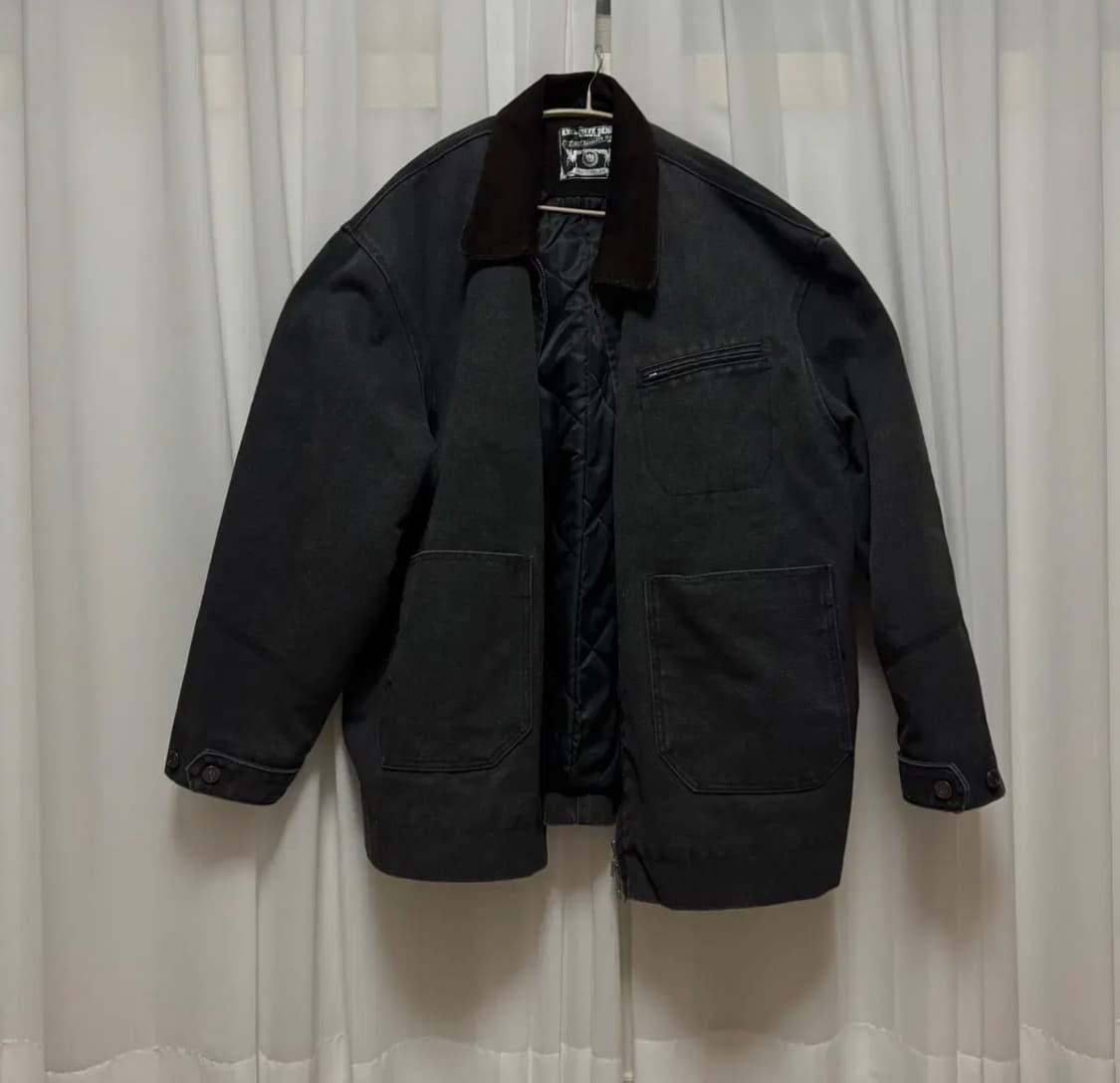 DNSR 디앤써 디앤에스알 빈티지 워크 자켓 블랙 XL 상품이미지2