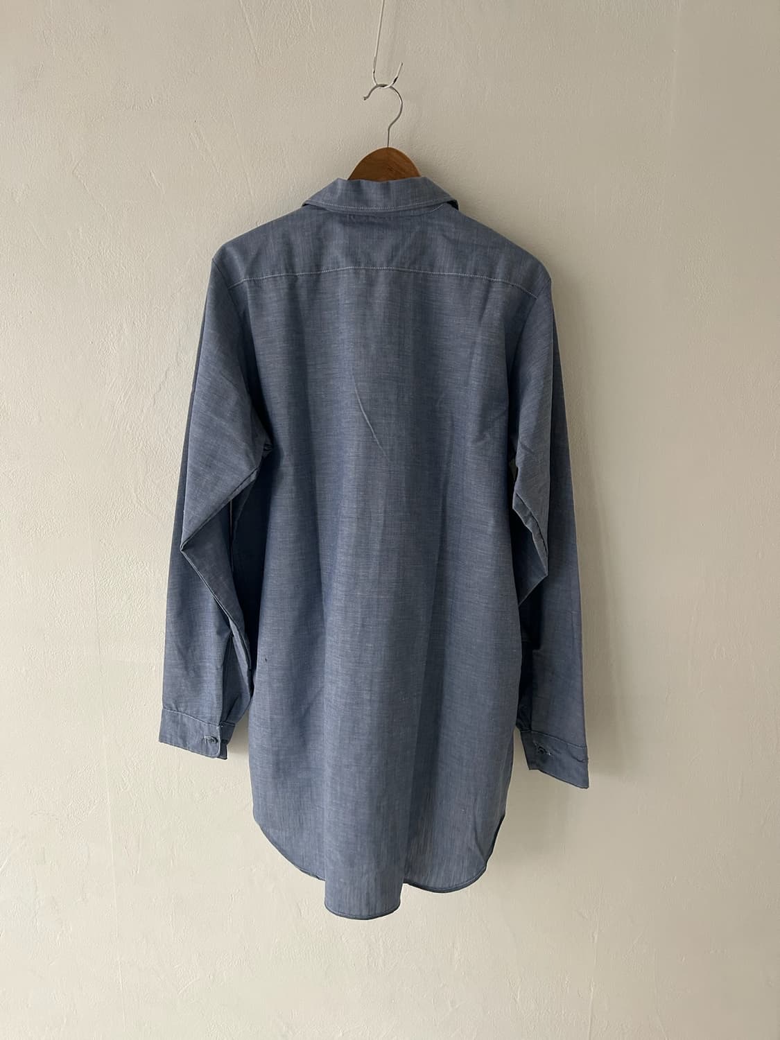 80's vtg Key imperial Chambray Blue shir 상품이미지9