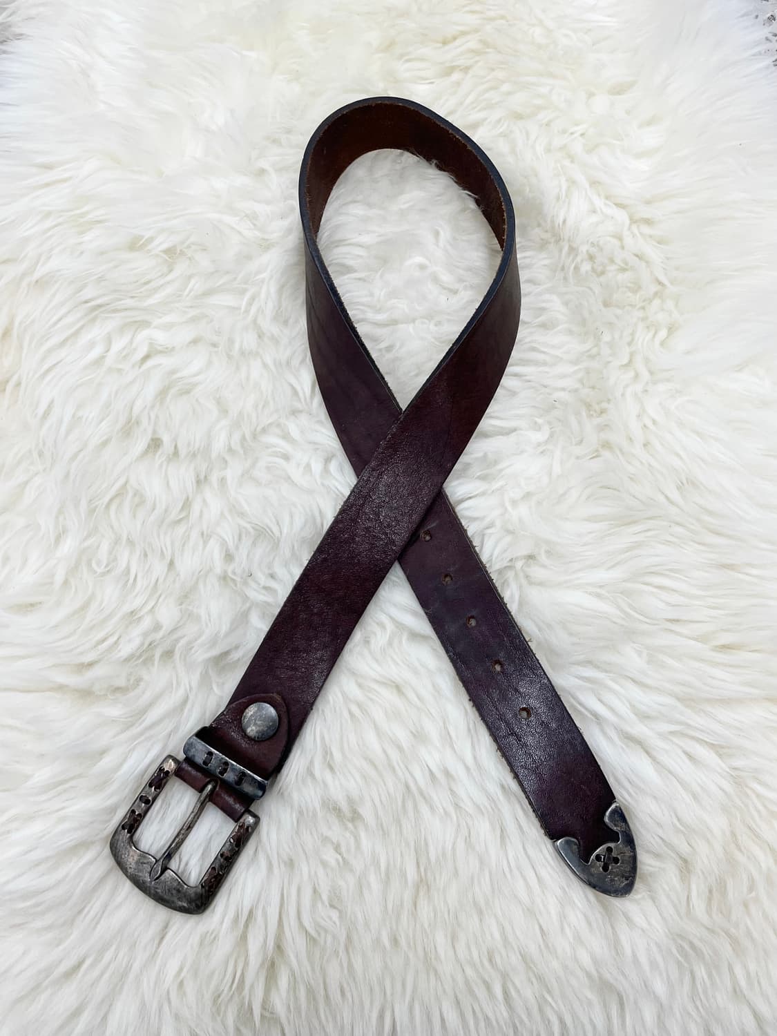 리얼레더 웨스턴 버클 벨트 상품이미지1