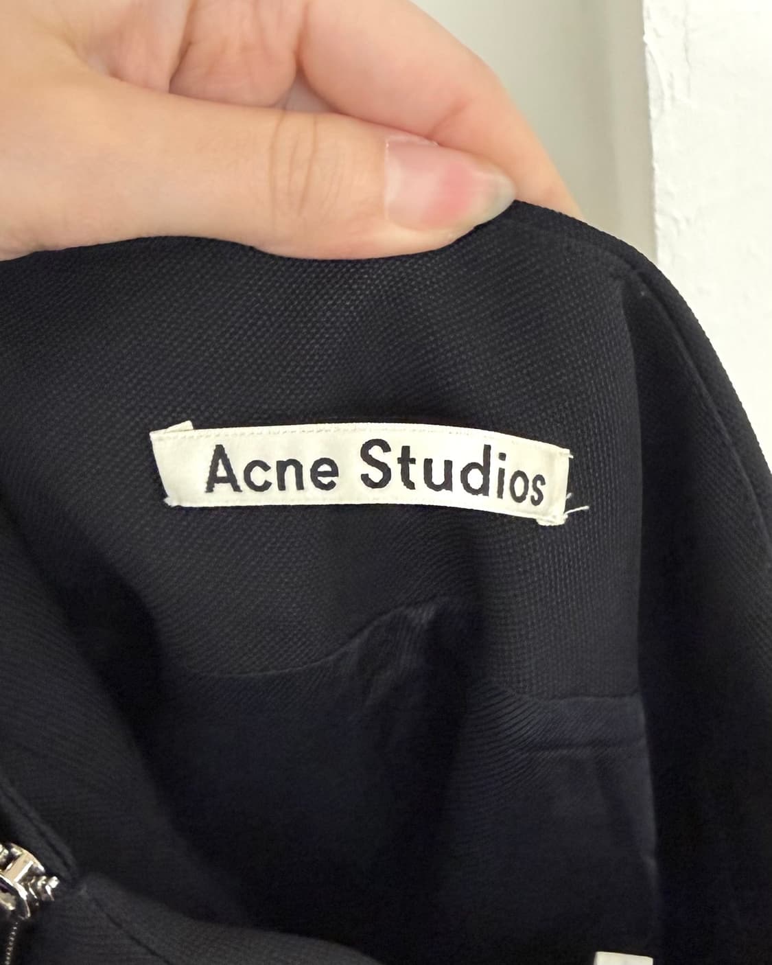 아크네 스튜디오 블랙 와이드레그 벨트 트라우저  상품이미지7